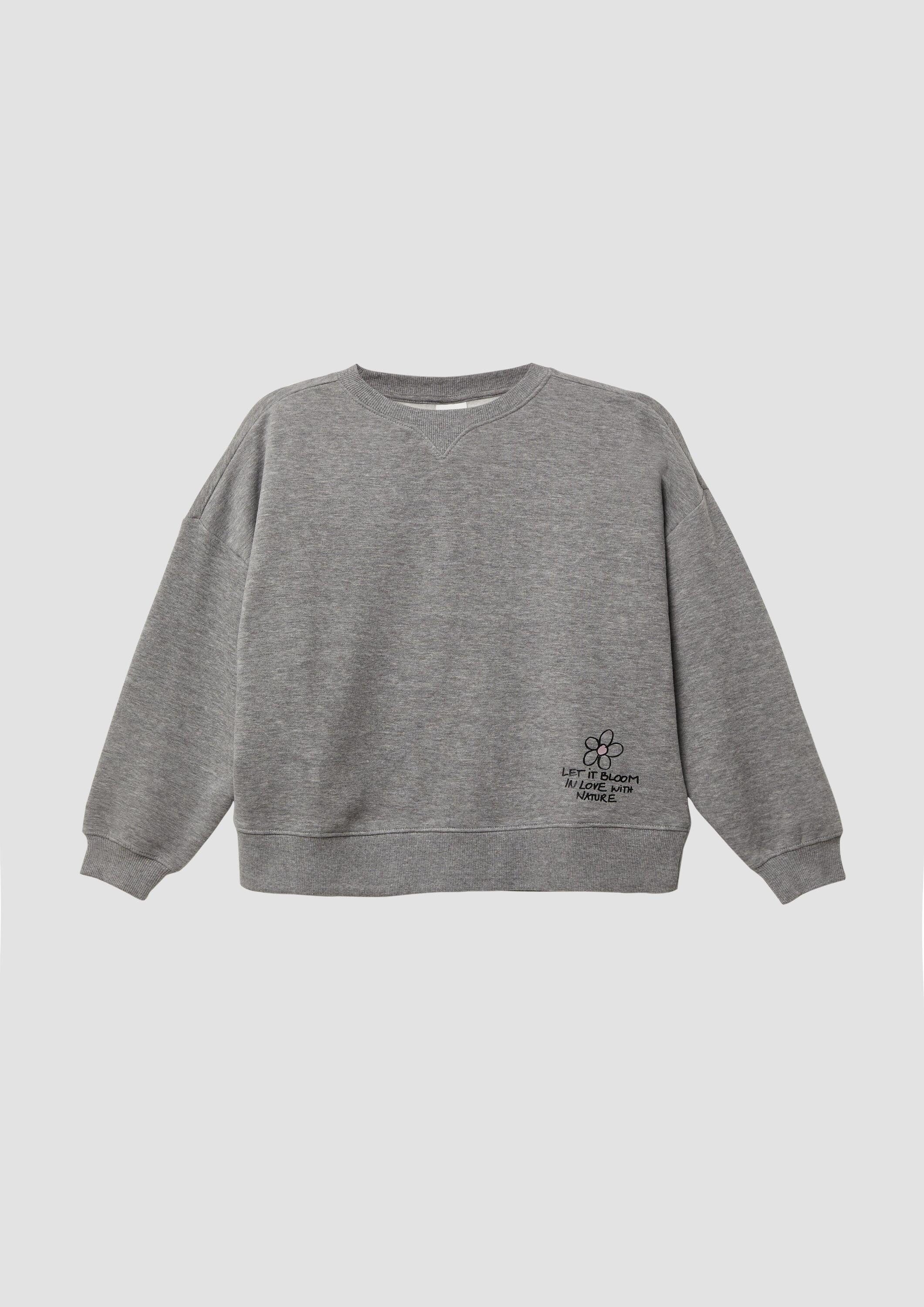 s.Oliver Sweatshirt Sweatshirt Kuscheliges Oversize-Sweatshirt mit dezentem Print