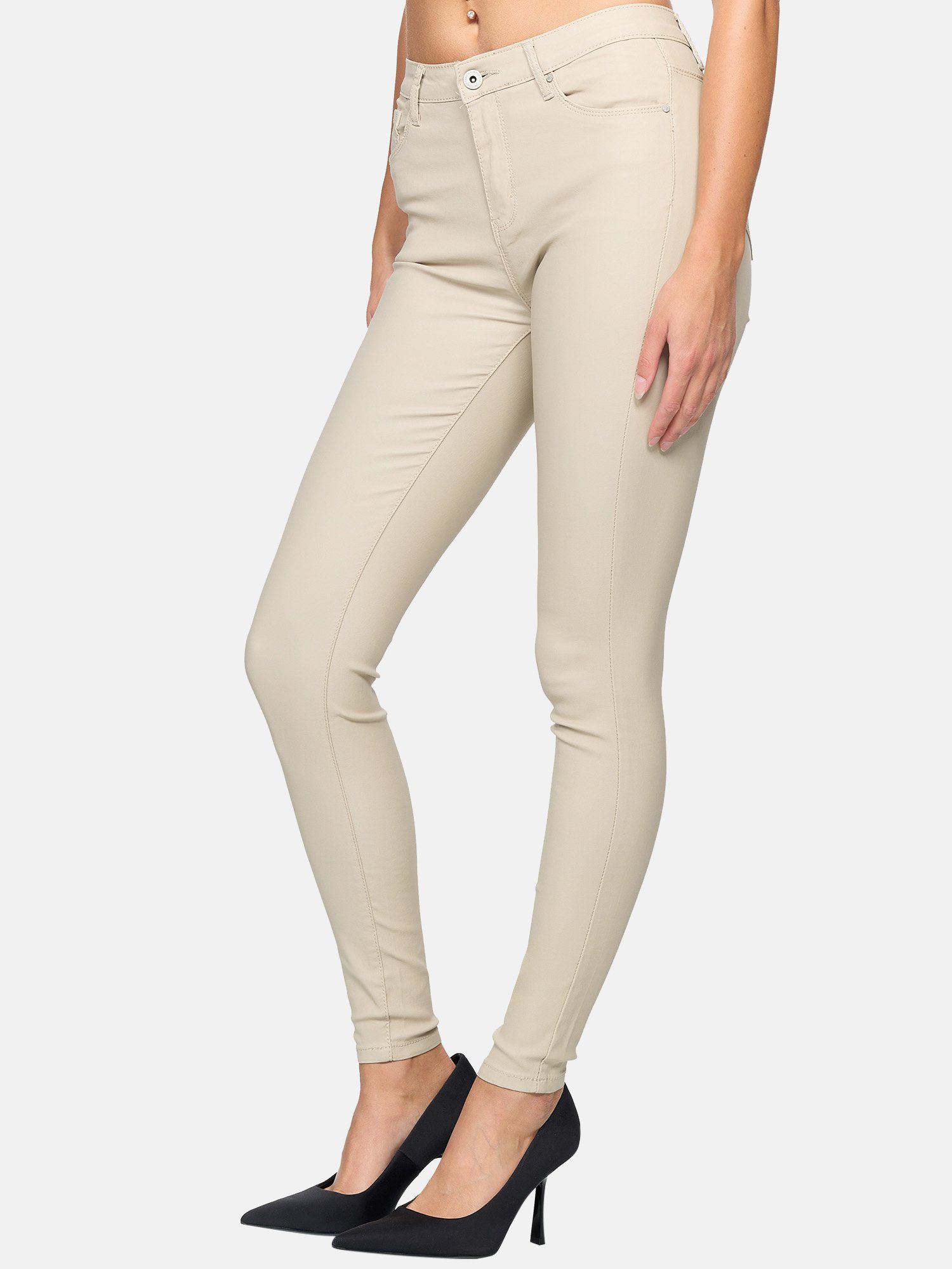 Elara Lederhose Elara Damen Hose Kunstleder günstig online kaufen
