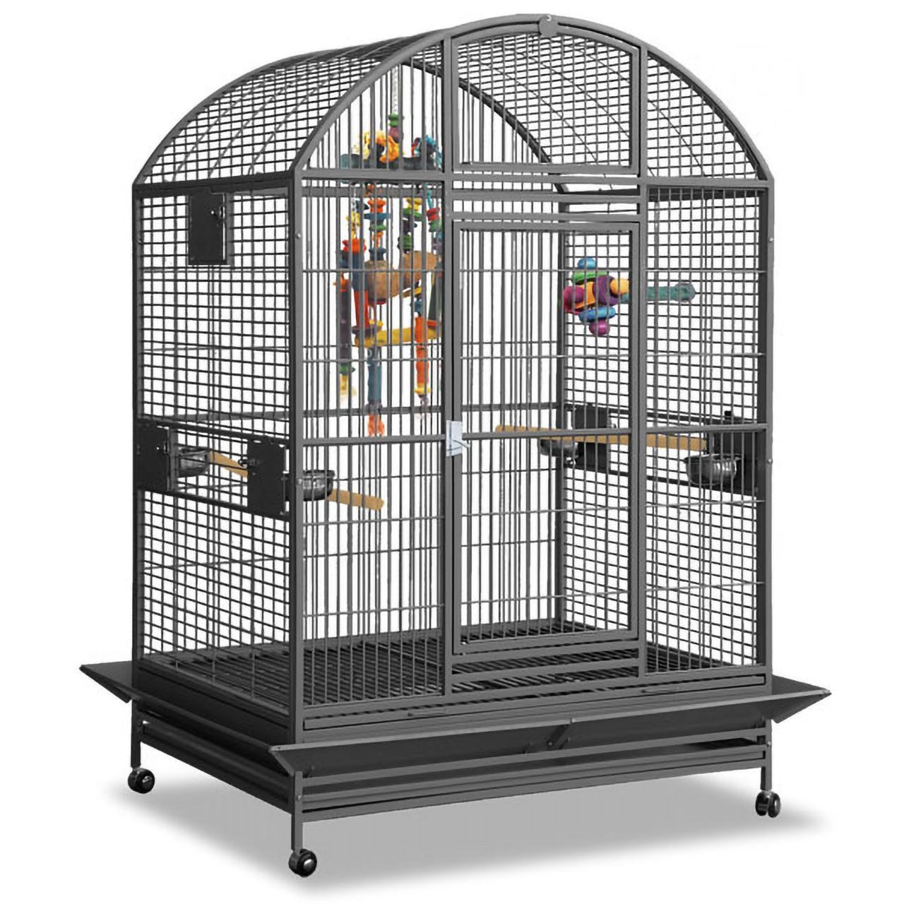Montana Cages Vogelkäfig Papageienkäfig Grande Castell, XL Voliere, Platinu günstig online kaufen