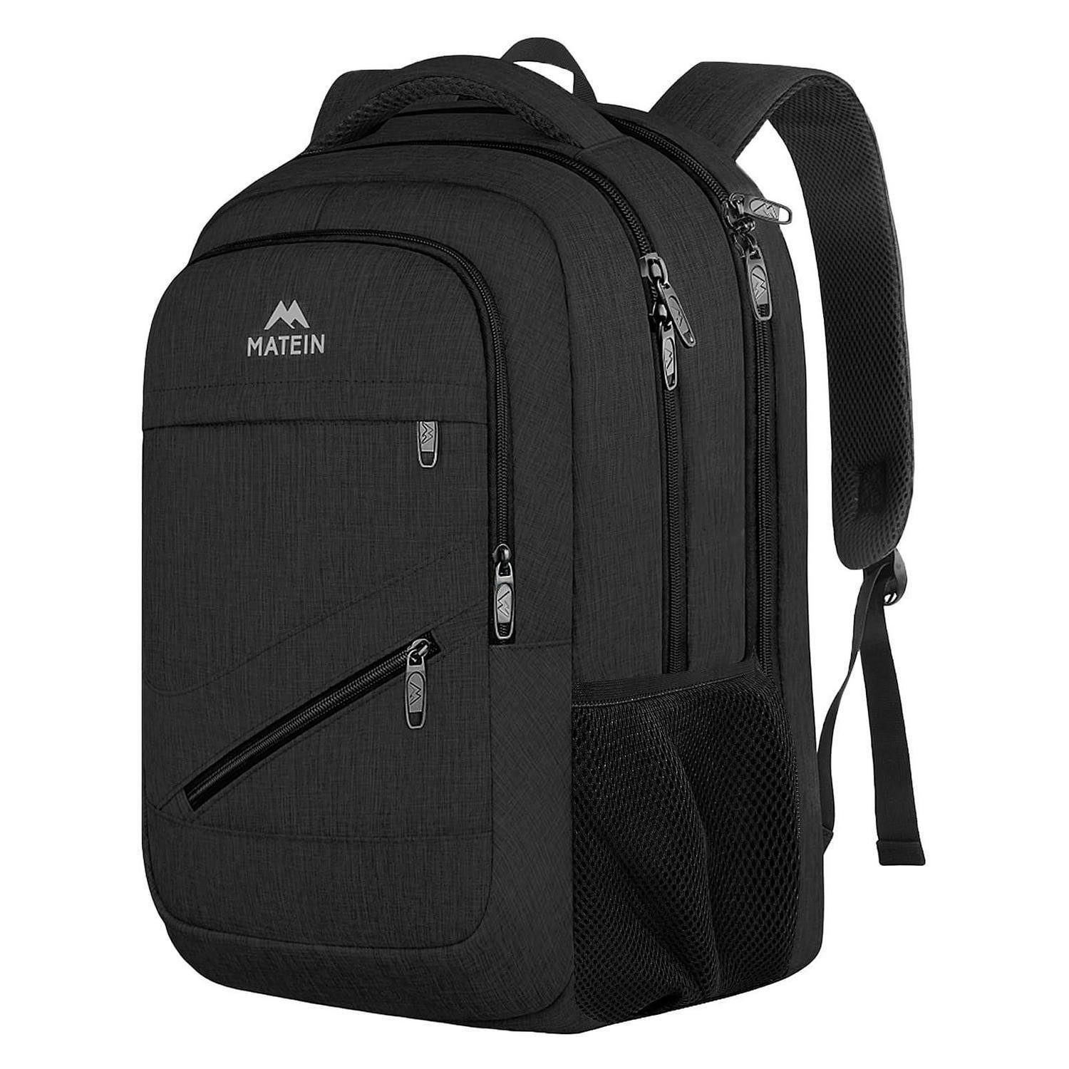 LuxusKollektion Laptoprucksack Herren Laptop Rucksack 17 Zoll Schwarz