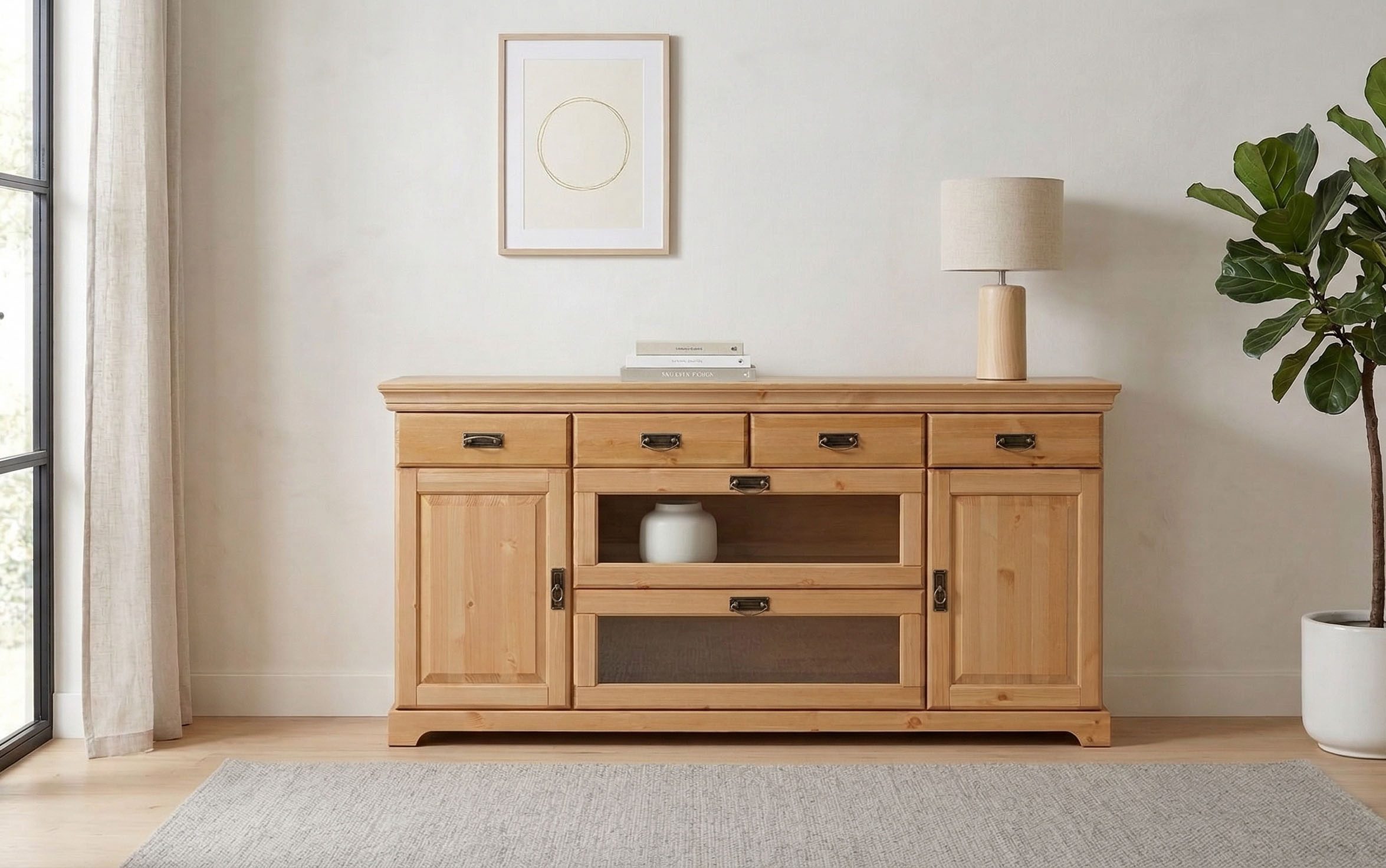 OTTO home Sideboard Rügen, Kommode aus massiver Kiefer, FSC®, Breite 145 oder 180 cm