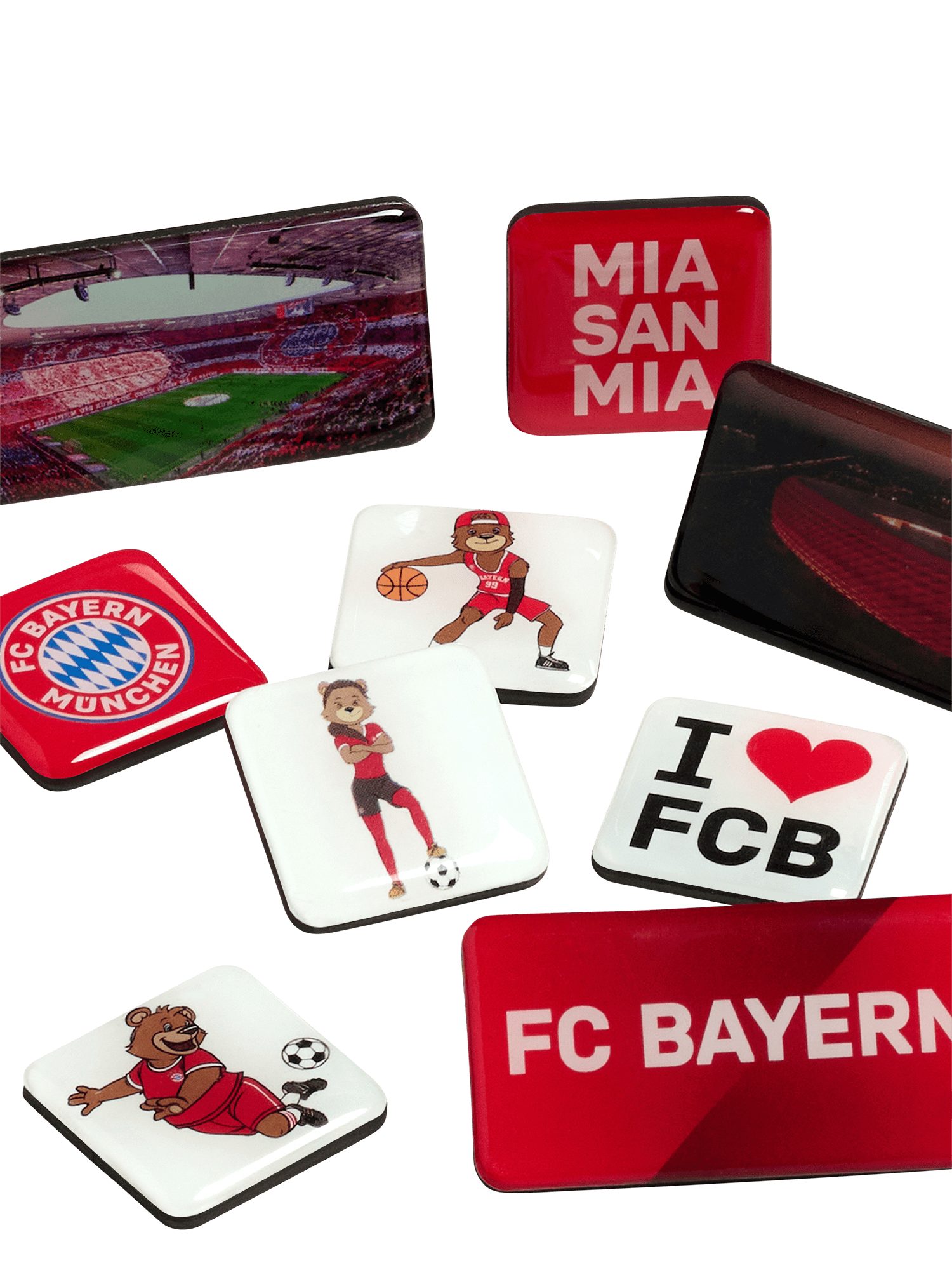 FC Bayern München Magnet FC Bayern München Magnet 9er-Set Kinder I Fußball