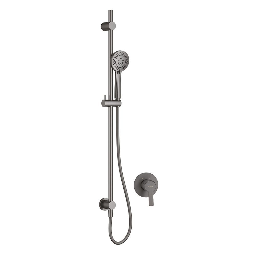 Lomadox Badarmatur DEANTE-30 Badezimmer Armaturen Set in titanium