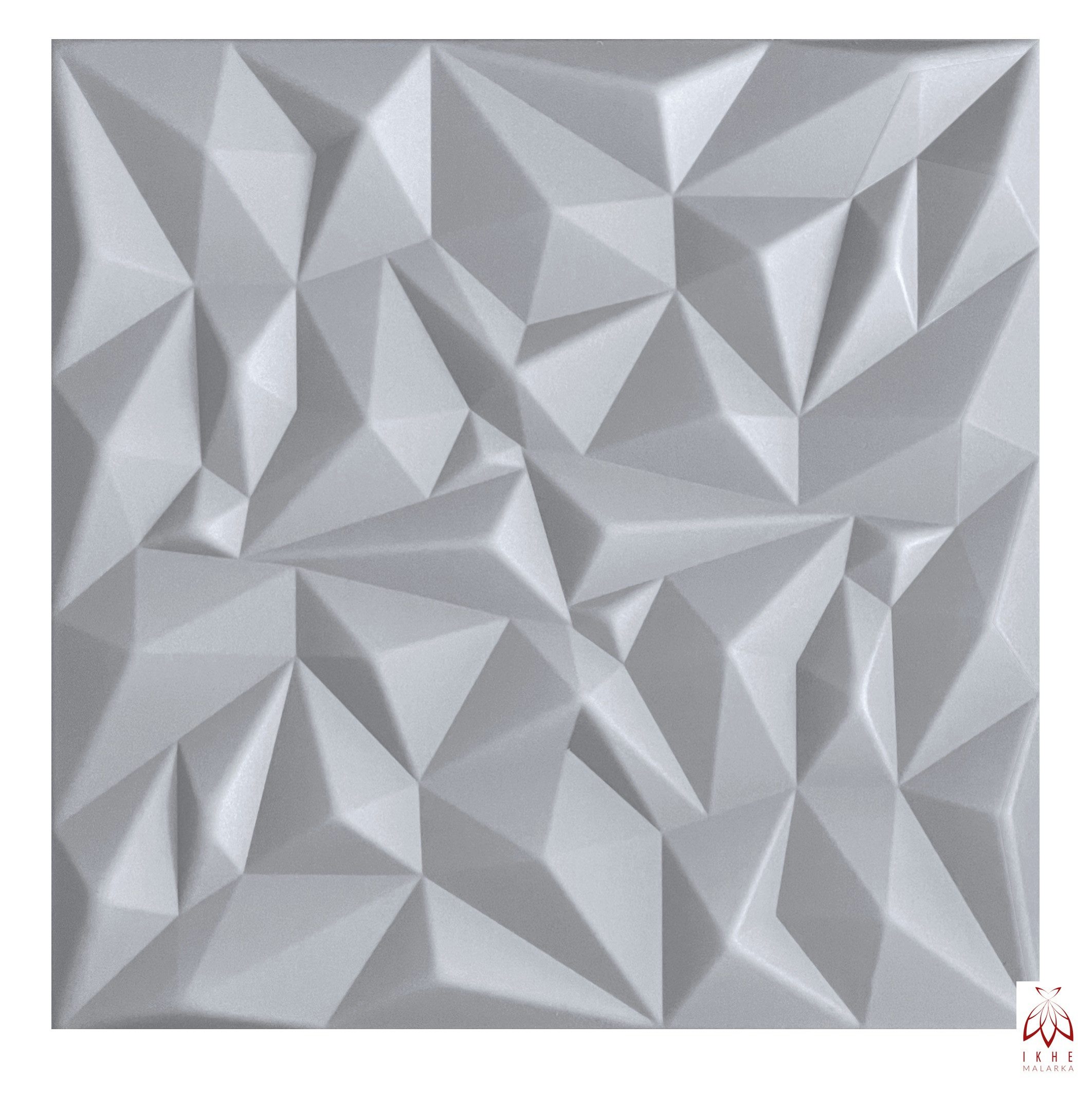 IKHEMalarka 3D Wandpaneel 4m²/16PCS Wanddeko Wandverkleidung Deckenpaneele POLYSTYROL, BxL: 50,00x50,00 cm, 0,25 qm, (16-tlg) 16 Stück = 4m²