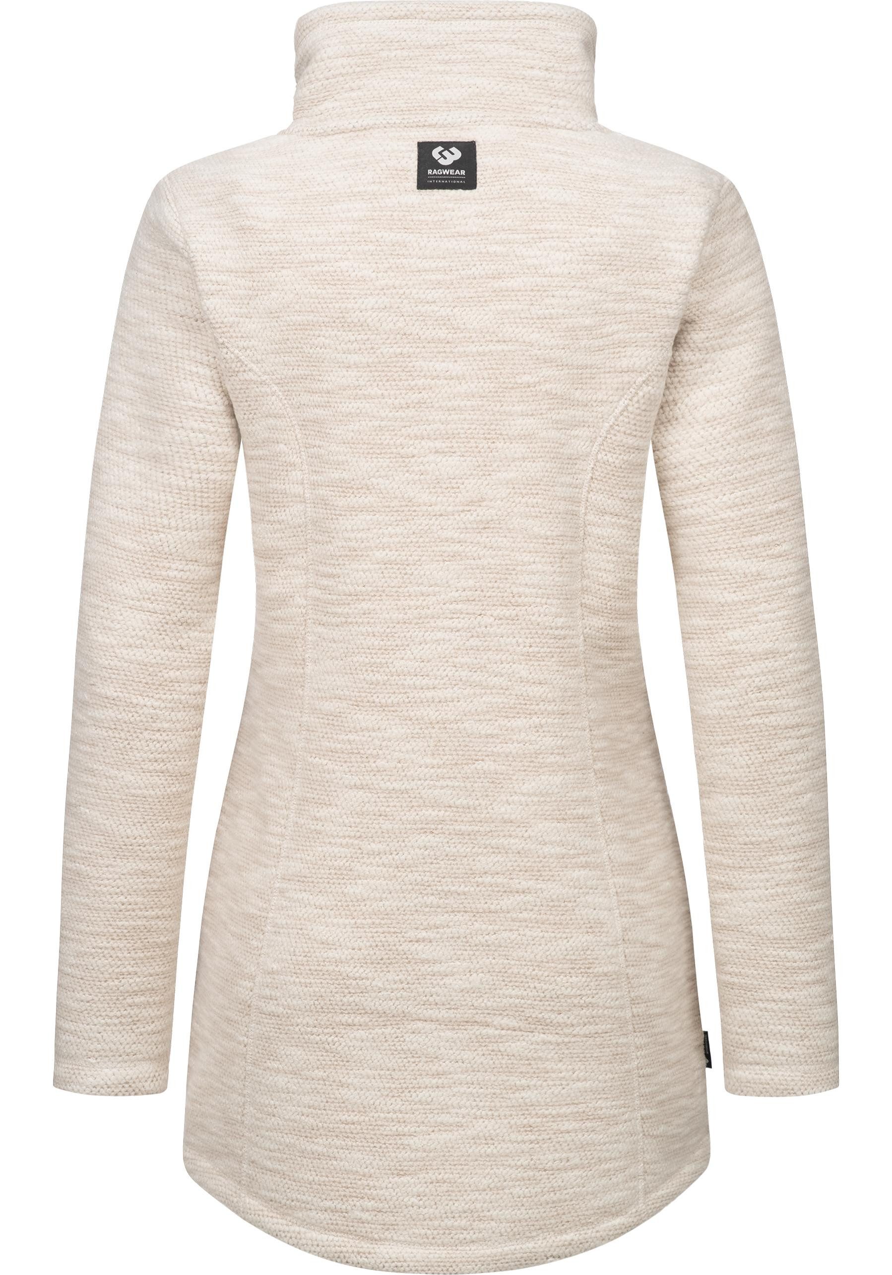 Ragwear Strickjacke Miram Melange Kuschelige Übergangsjacke in Strick-Optik