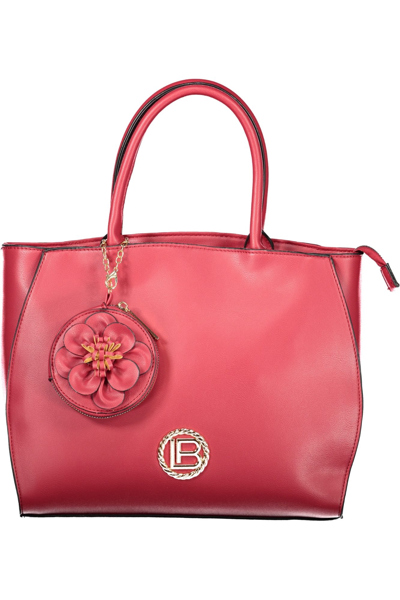 Laura Biagiotti Umhängetasche, Elegante Rote Handtasche mit Abnehmbarem Schultergurt und Geldbeutel