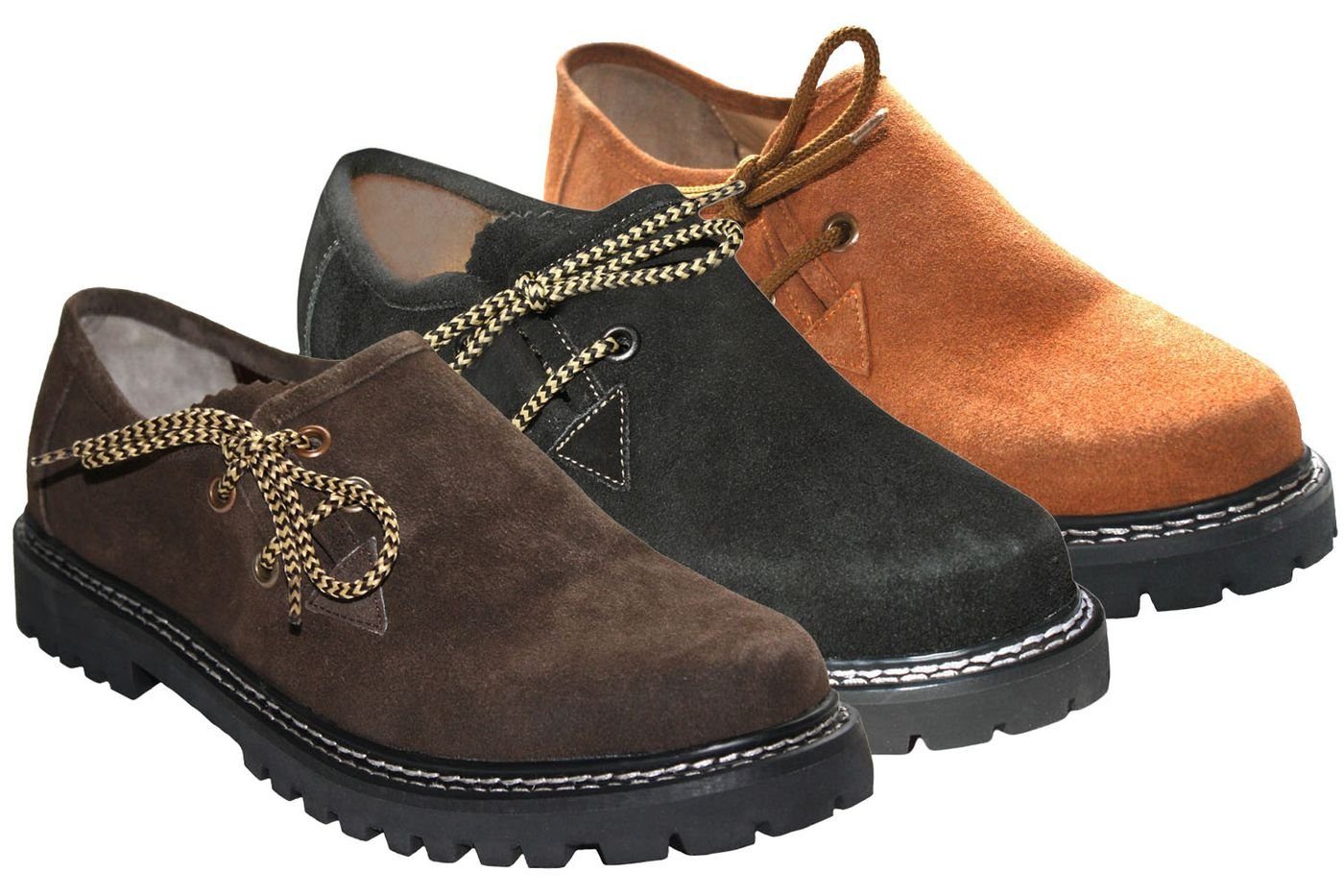 German Wear GW1800-VL Haferlschuh Trachtenschuhe Haferlschuhe Velour Trachten
