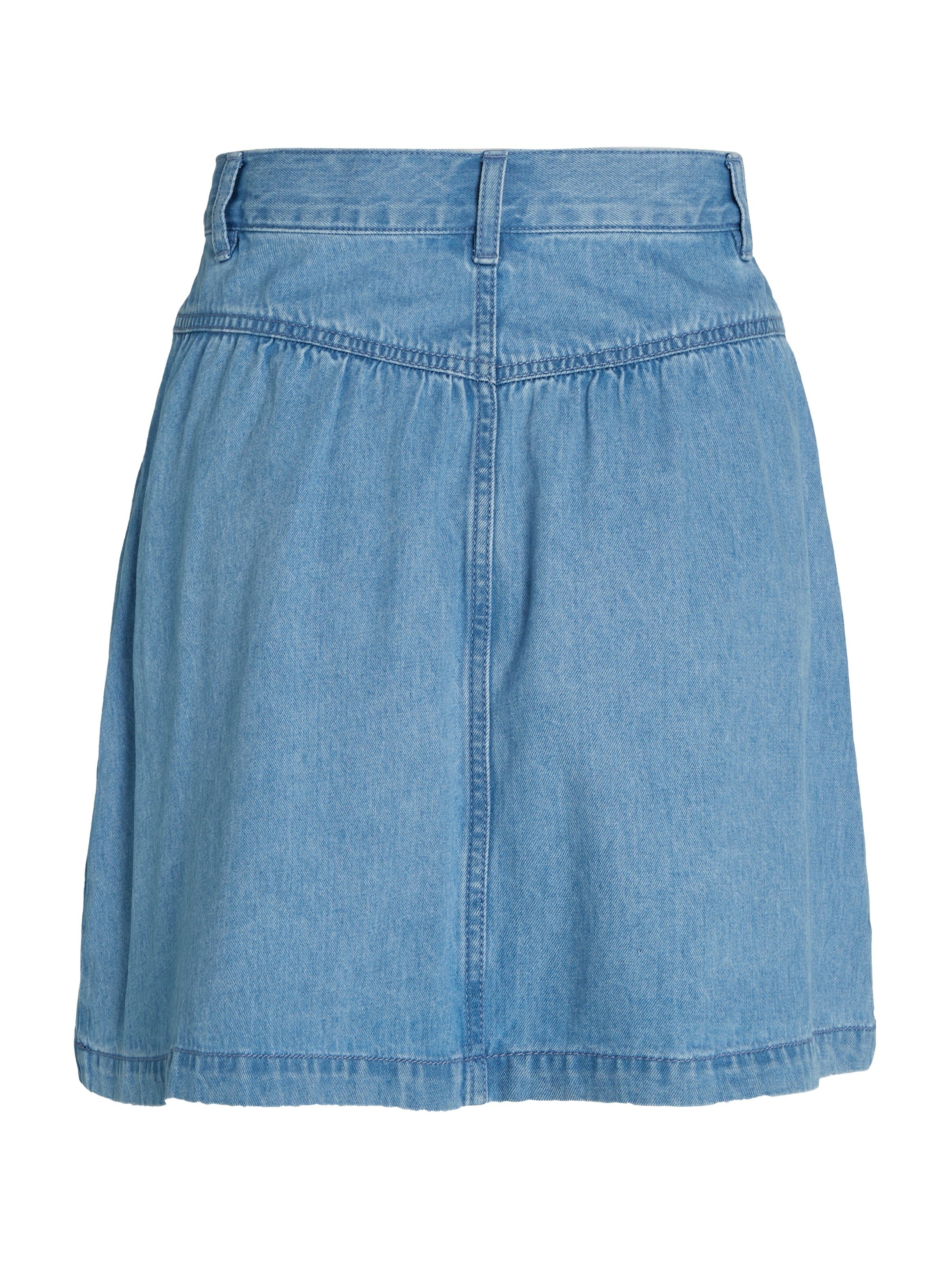 Bleistiftrock Tommy SKIRT Jeans CHAMBRAY TJW mit Logopatch MINI