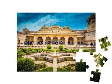 puzzleYOU Puzzle Sheesh Mahal des Amber Forts, Jaipur, 48 Puzzleteile, puzzleYOU-Kollektionen Pakistan