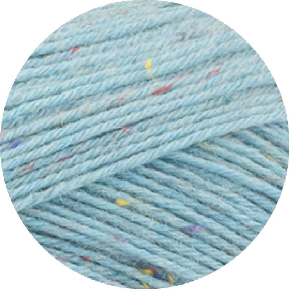 LANA GROSSA MEILENWEIT 6-FACH 150 PRINT/TWEED Häkelwolle, 390 m (150 Gramm), dicke Sockenwolle 6-fädig mehrfarbig