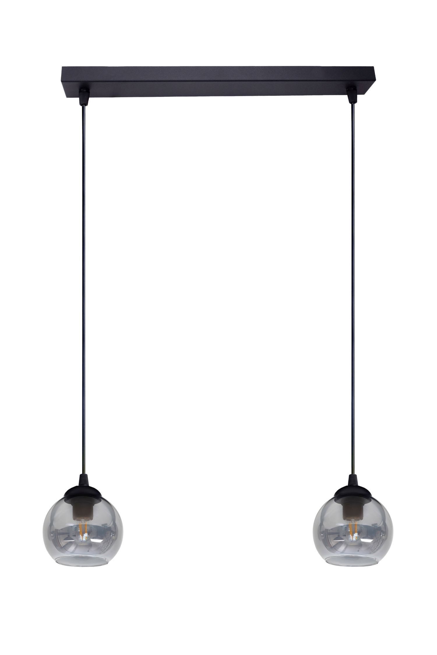 Licht-Erlebnisse Pendelleuchte STAMGUI, ohne Leuchtmittel, Rauchglas Metall günstig online kaufen