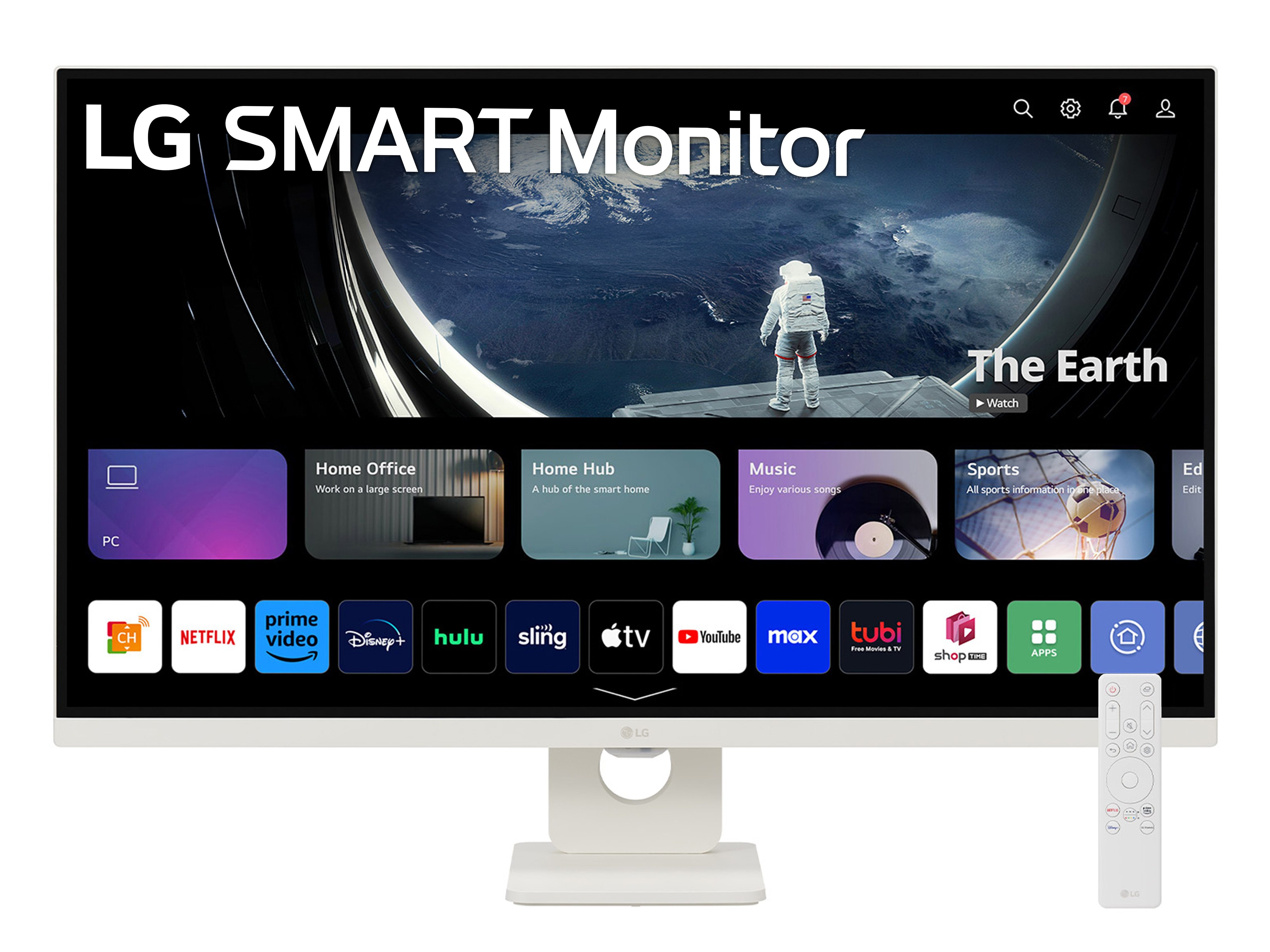 LG 32U721SA-W Smart Monitor (80 cm/32 ", 3840x2160 px, 4K Ultra HD, 5 ms Reaktionszeit, 60 Hz, VA LED, webOS Smart Monitor mit Streaming‑Apps)