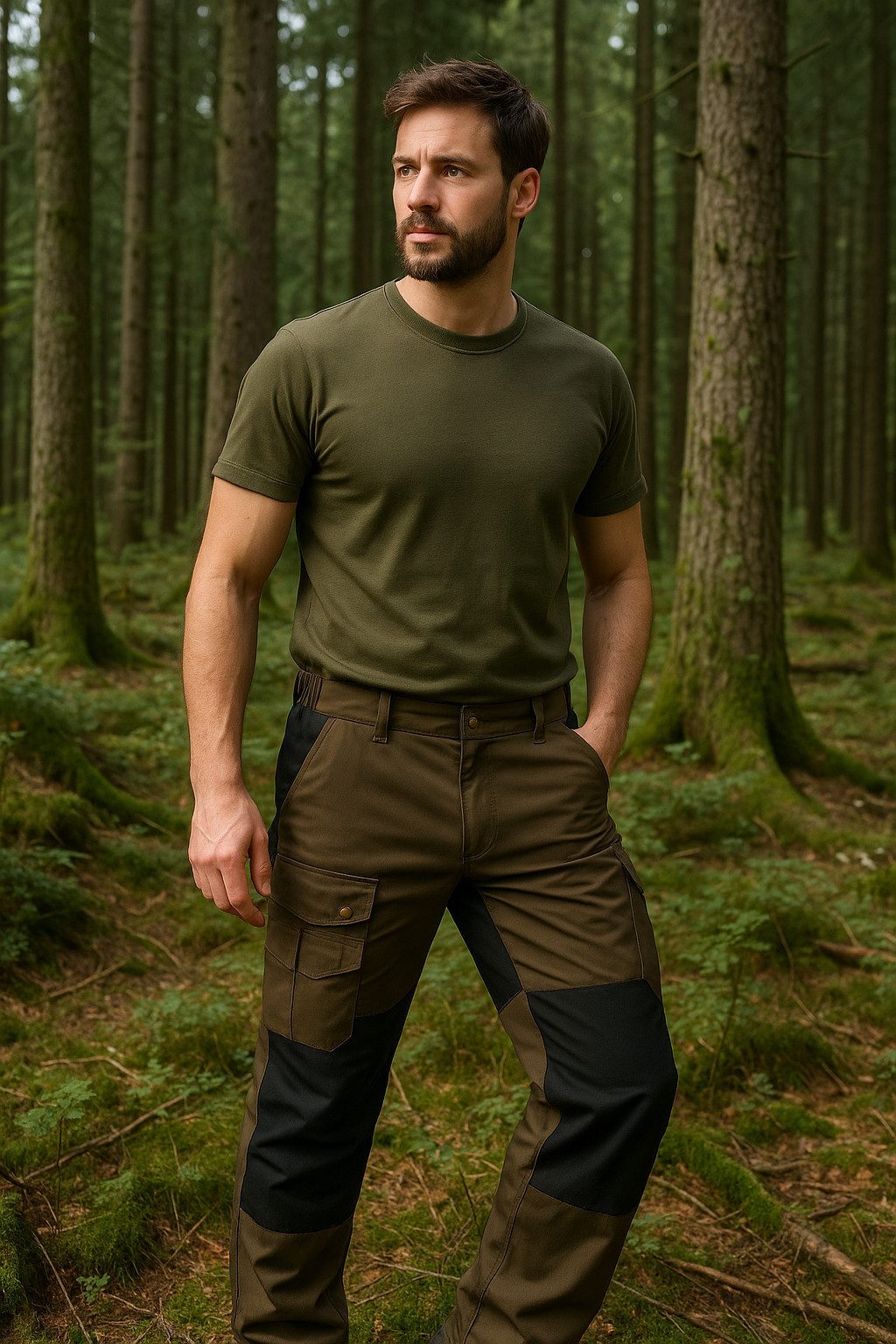 La Chasse® Outdoorhose Stretch-Funktionshose "Kiruna" Jagdhose Herren braun günstig online kaufen