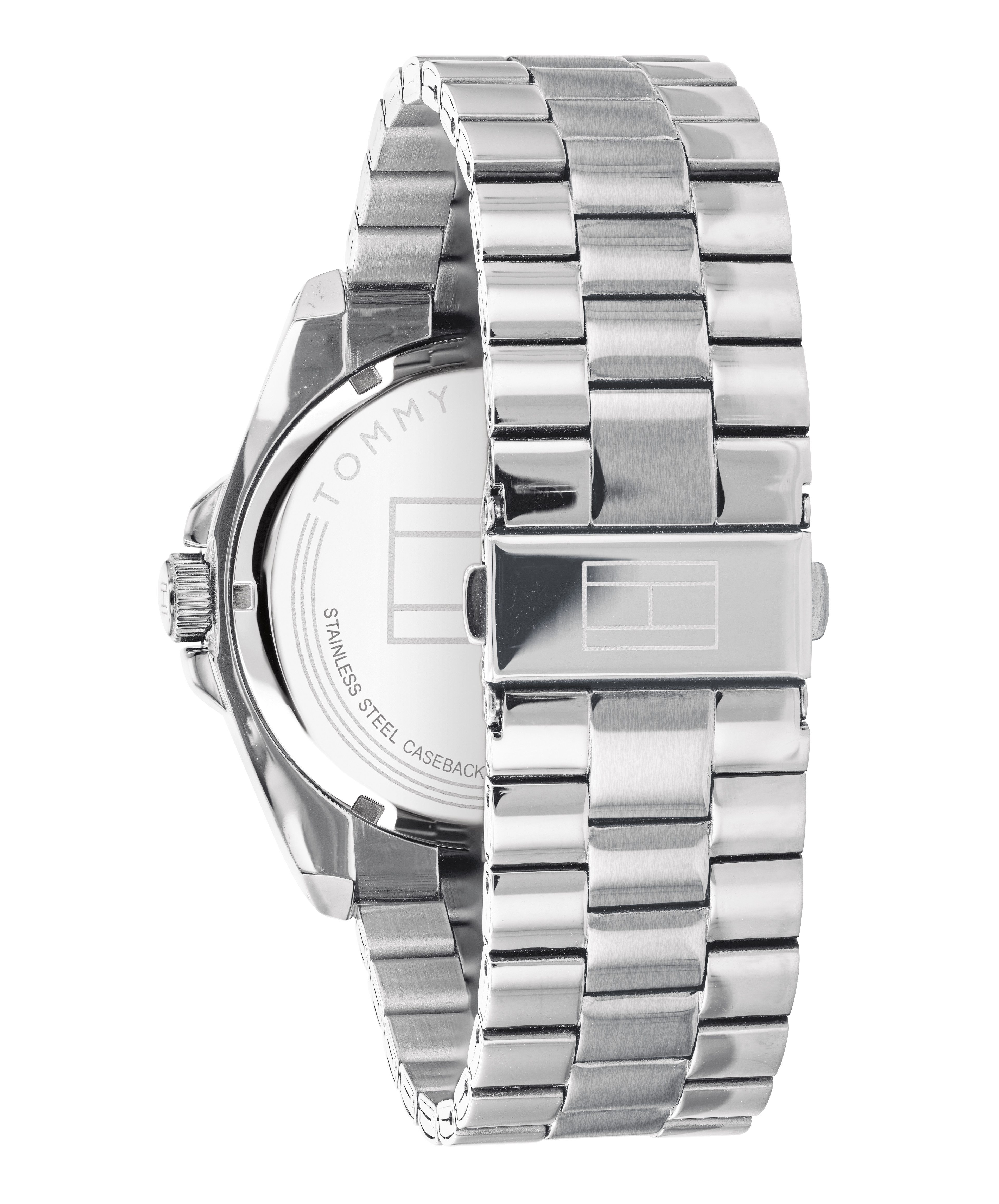 Tommy Hilfiger Quarzuhr RILEY 1791684, Armbanduhr, Herrenuhr, Edelstahlarmband, analog