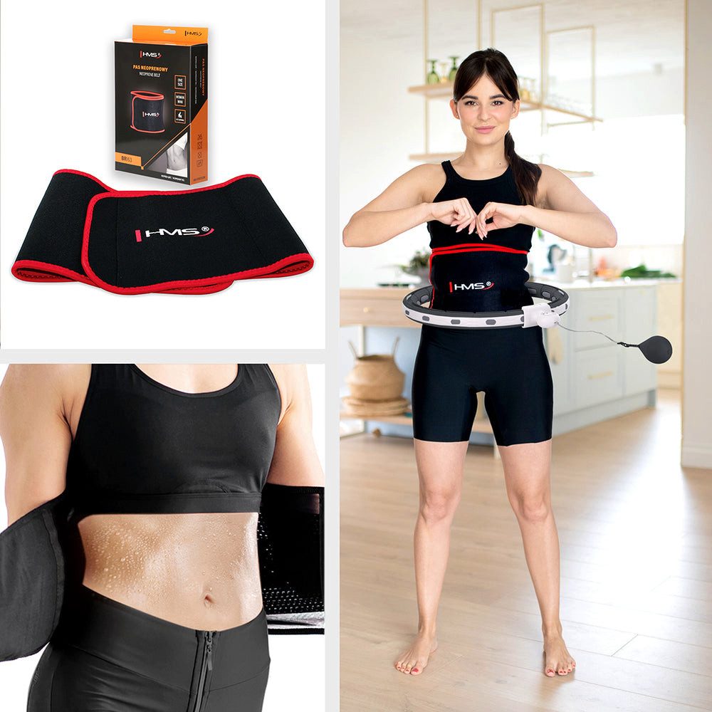HMS Hula-Hoop-Reifen Magnetischer Fitnessreifen Hula-Hoop (1-tlg., 360° Massage), Schlankheitsgurt erhöht Schweißbildung, Trainingskomfort