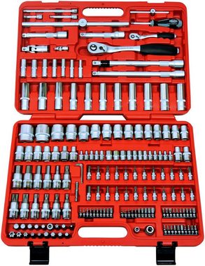 FAMEX Werkzeugset 604-08 Profi Werkzeugkoffer in ABS-Schallenkoffer Komplettset, (302-St), PROFESSIONAL