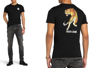 roberto cavalli T-Shirt ROBERTO CAVALLI FIRENZE TIGER LOGO PRINT LUXURY CREW NECK T-SHIRT SHIR