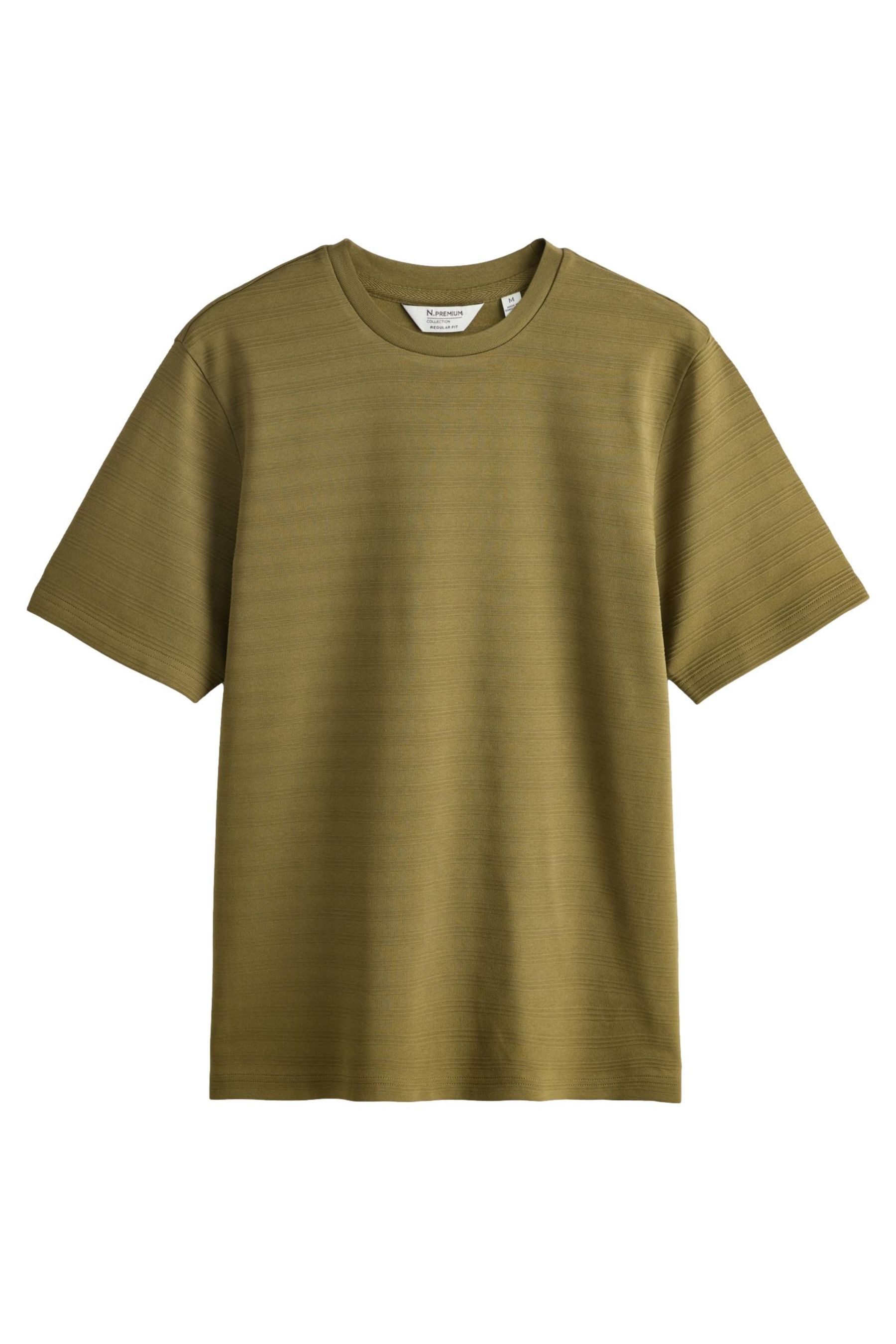 T-Shirt N. Premium strukturiertes Regular Fit T-Shirt
