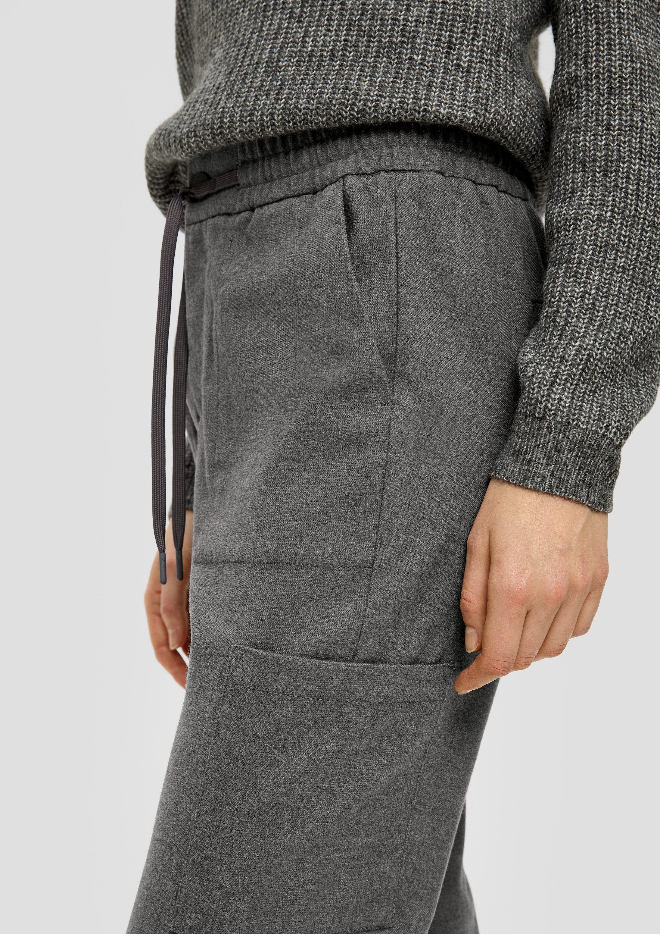 s.Oliver Chinos Hose Relaxed: Twill-Hose mit Tapered Leg