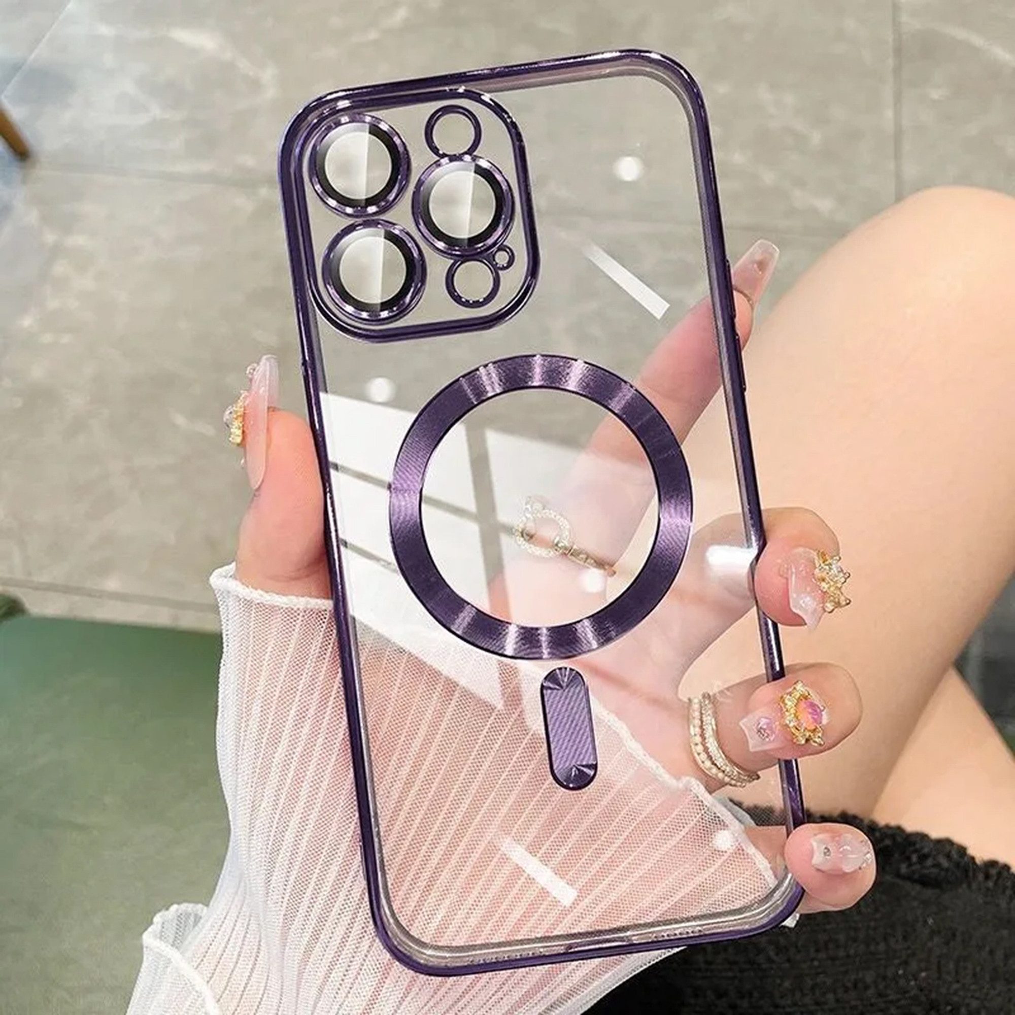 Wörleonline Handyhülle für Apple iPhone 12 Pro mit integriertem Kameraschutz, TPU Schutzhülle, MagSafe kompatible Hülle – Bild 3 von 5