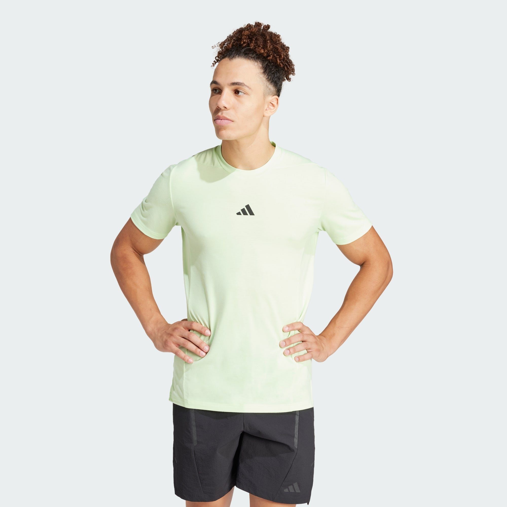 adidas Performance Funktionsshirt DESIGNED FOR TRAINING WORKOUT T-SHIRT Semi Green Spark