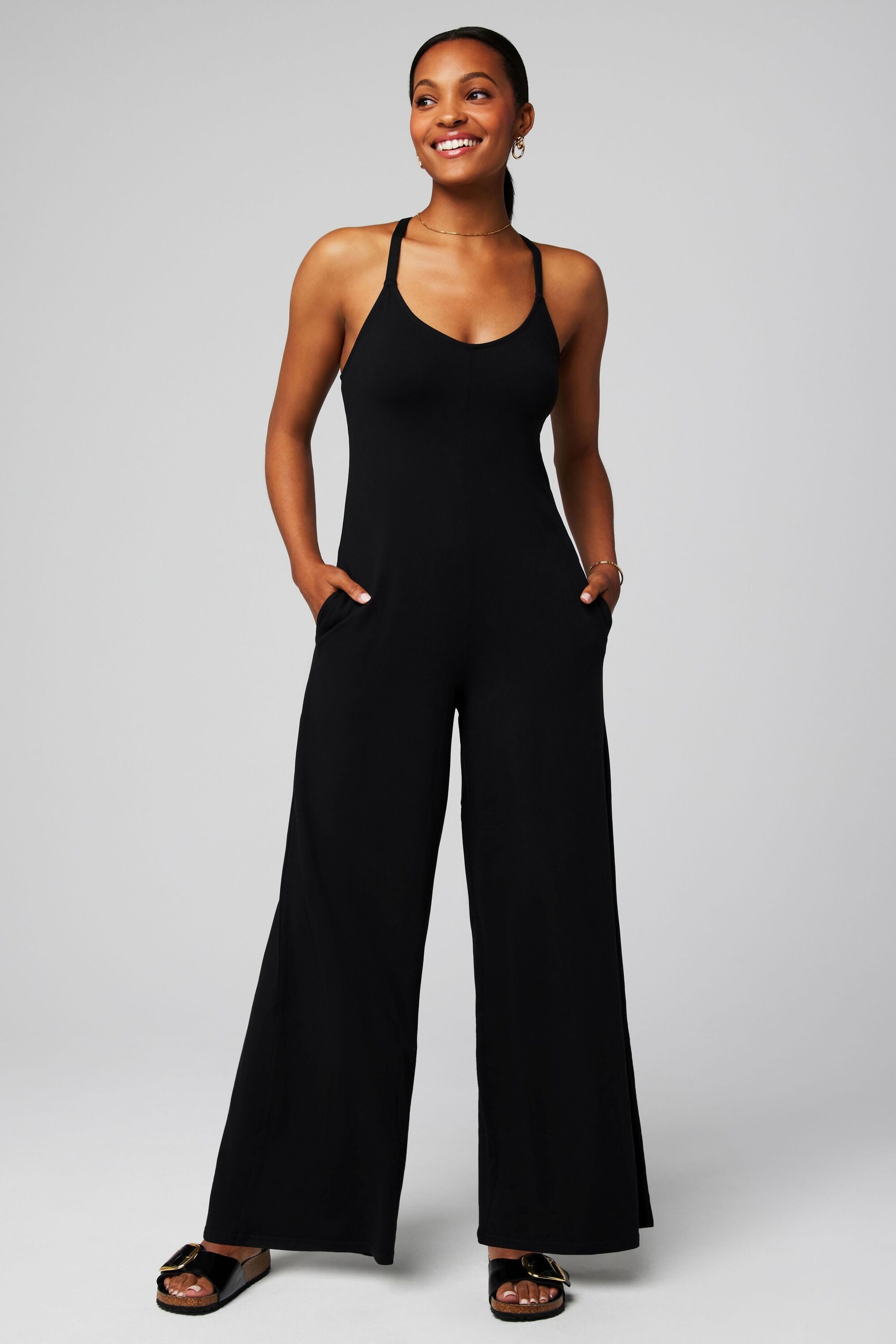 Jumpsuit CLOUD JERSEY WIDE LEG ONESIE