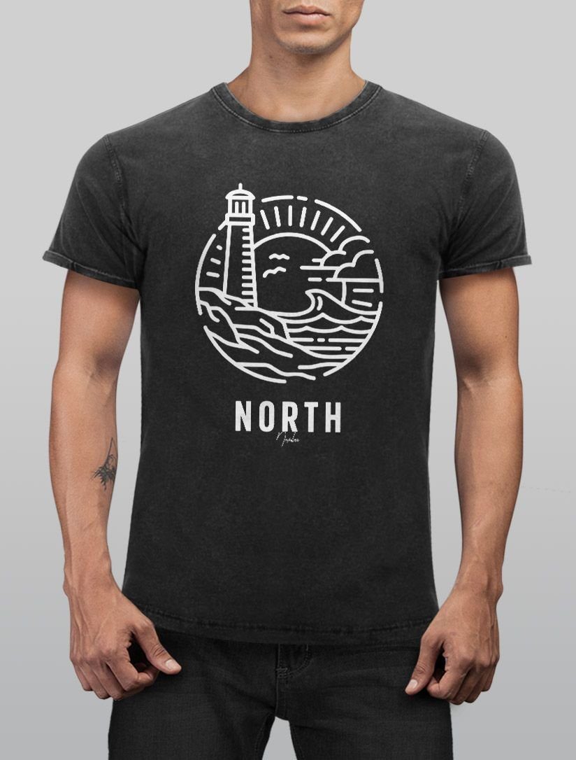 Neverless Print-Shirt Neverless® Herren T-Shirt Vintage günstig online kaufen