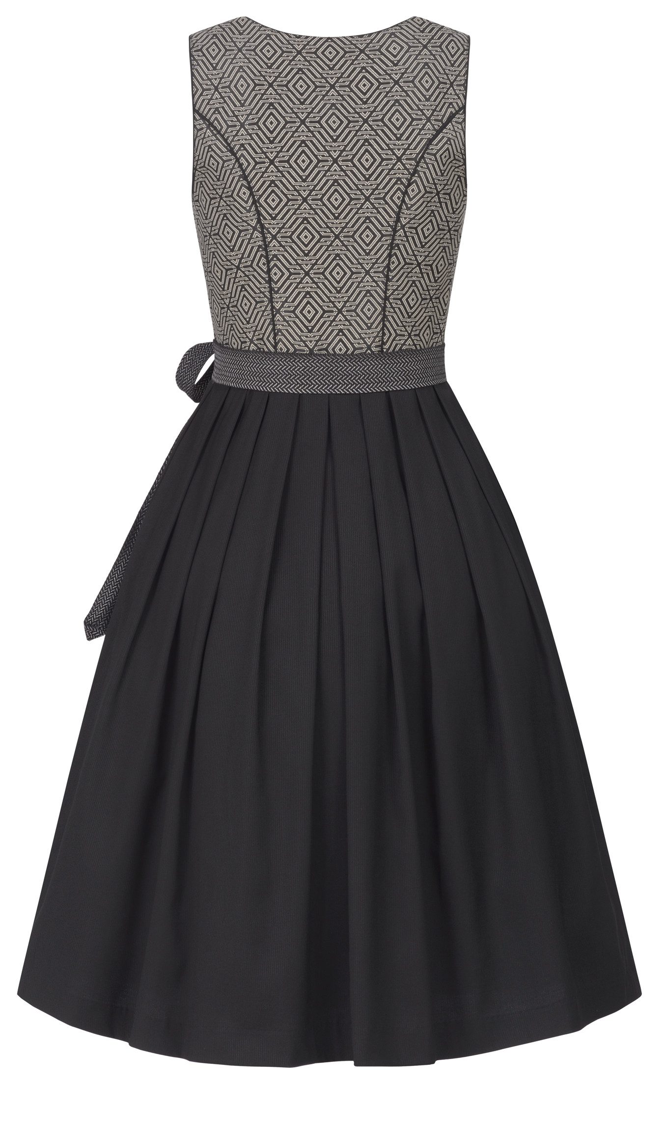 Nübler Trachtenkleid Midi Dirndl Grace in Schwarz von Nübler günstig online kaufen