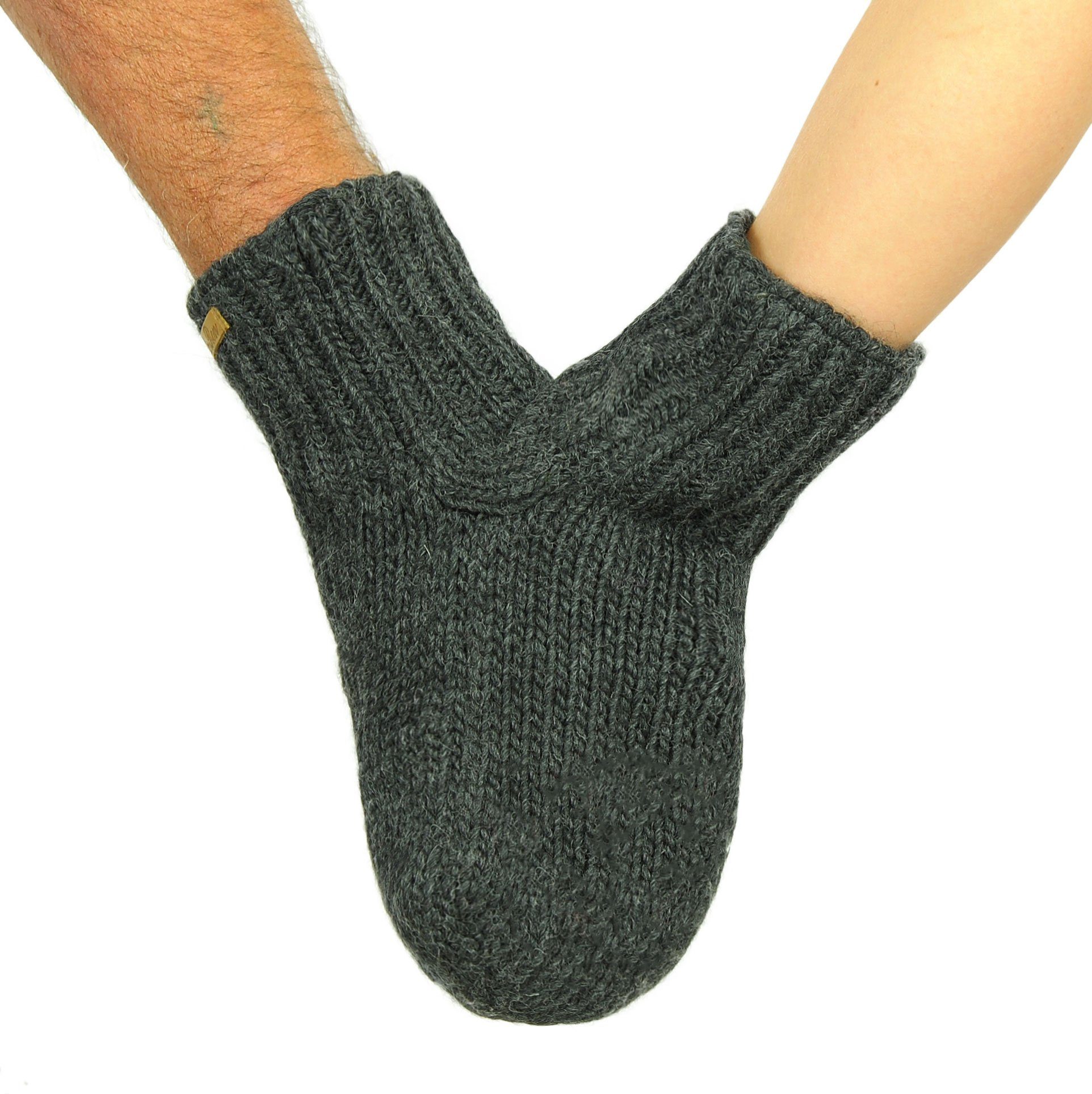 Handschuh Strickhandschuhe Pärchenhandschuh Modell mit gefüttert Händchenhalten, Ein Fleece Valentin zum komplett Naturbraun McRon