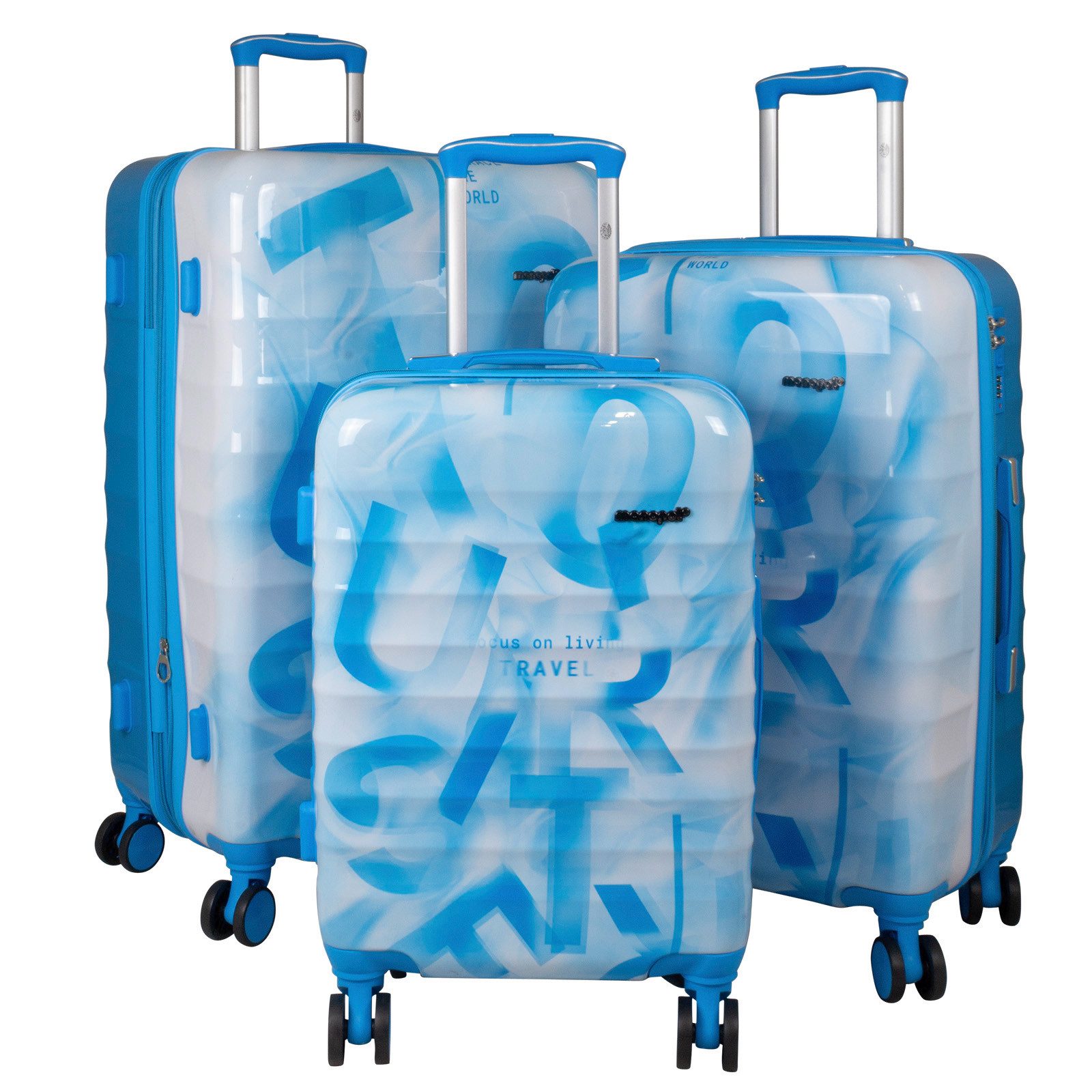 Trolleyset Kofferset 3tlg Verona, 4 Designs