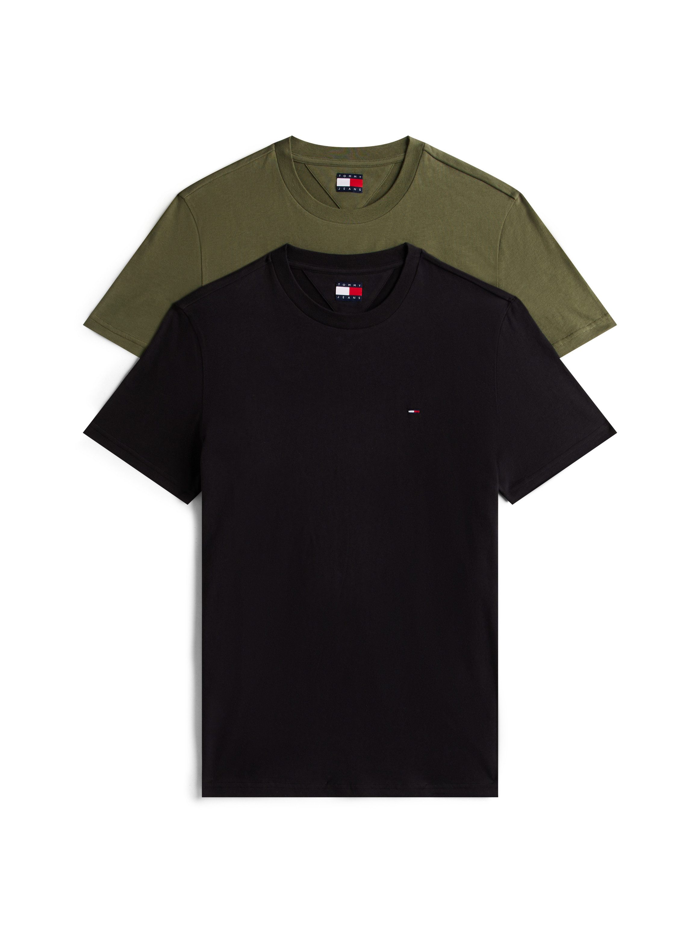 Tommy Jeans Rundhalsshirt TJM XSLIM 2PACK JERSEY TEE EXT (Packung, 2er-Pack günstig online kaufen