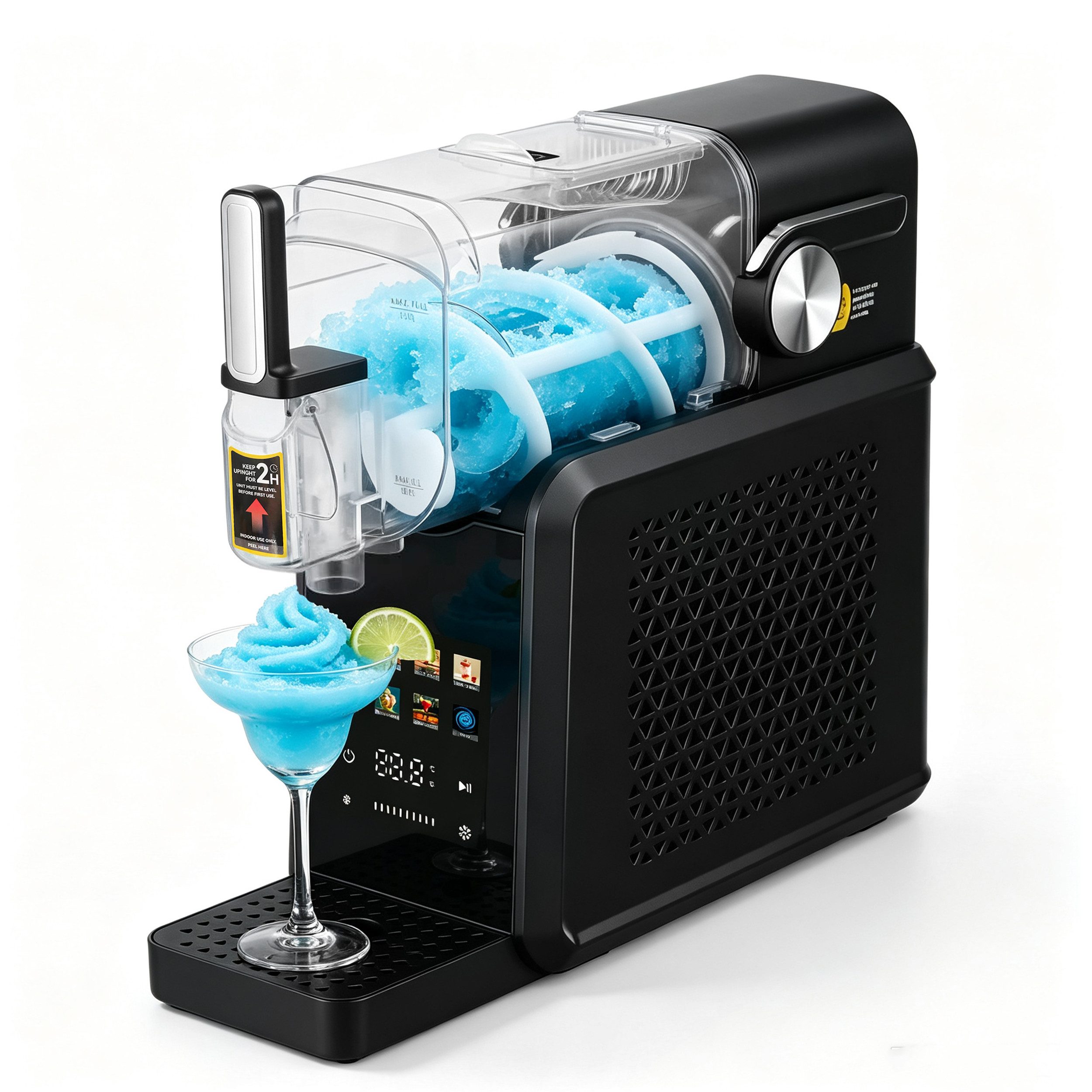Sinaopus Slush-Eismaschine 8-in-1, Selbstreinigung, ohne Eiswürfel, Eismaschine für Zuhause, 1,8 l, 200 W, Slush Maker für Eiscreme, Frappés, Milchshake, Kaltgetränke