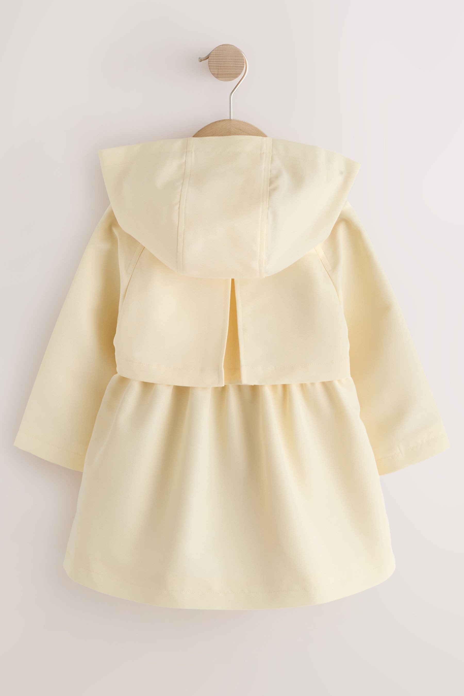 Next Kurzmantel Wasserabweisender Mantel mit Print + Knopfleiste (1-tlg)