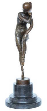 Aubaho Skulptur Bronzeskulptur Harlekin nach Chiparus Bronze Figur Skulptur Antik-Stil