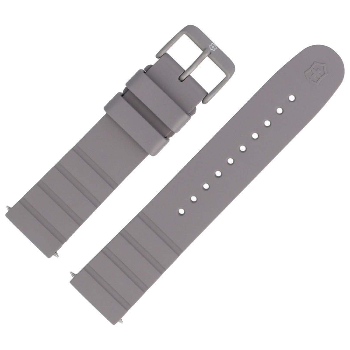 Uhrenarmband 21mm Kunststoff Grau 5428