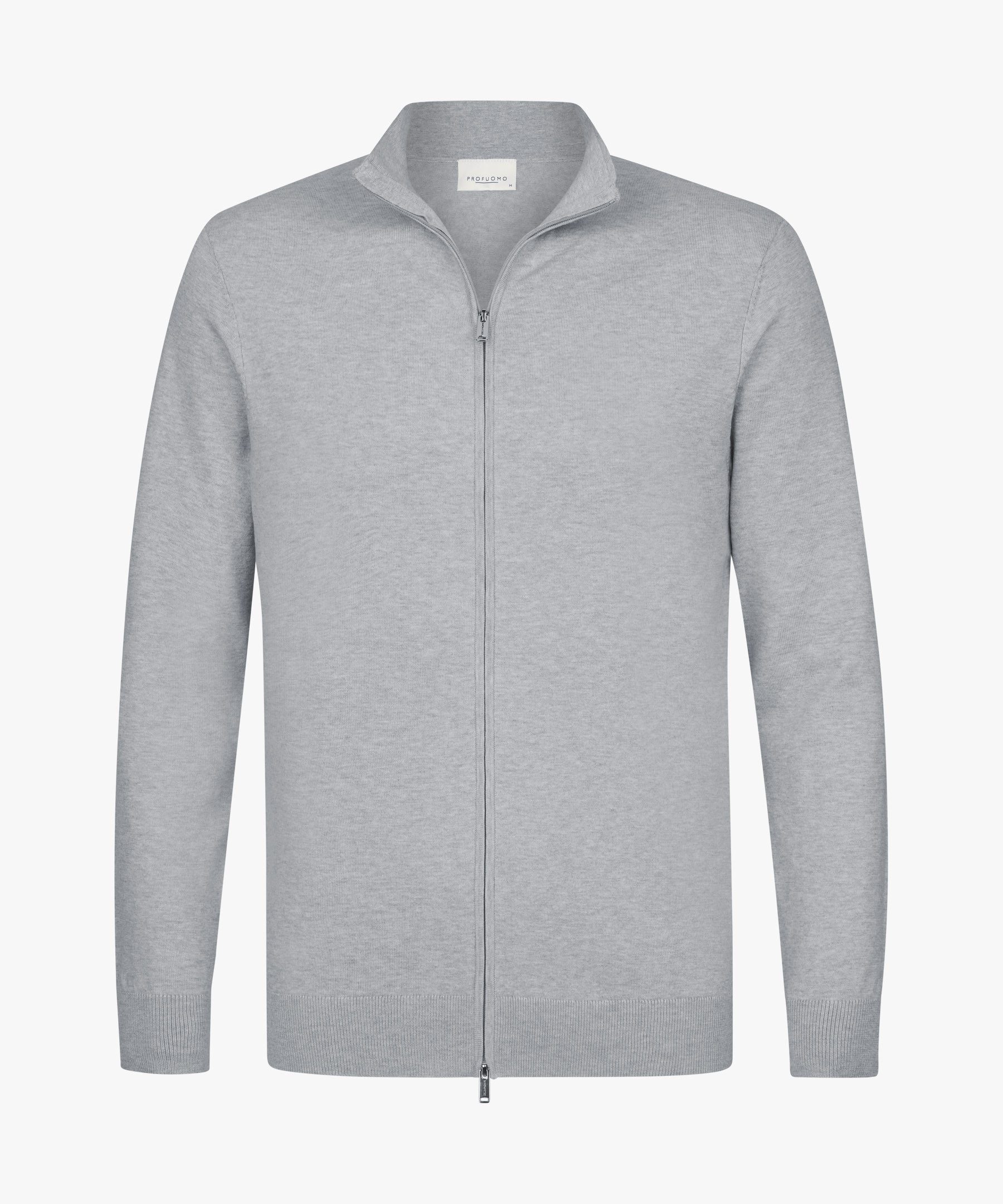 Profuomo Troyer CARDIGAN FULL ZIP L GREY
