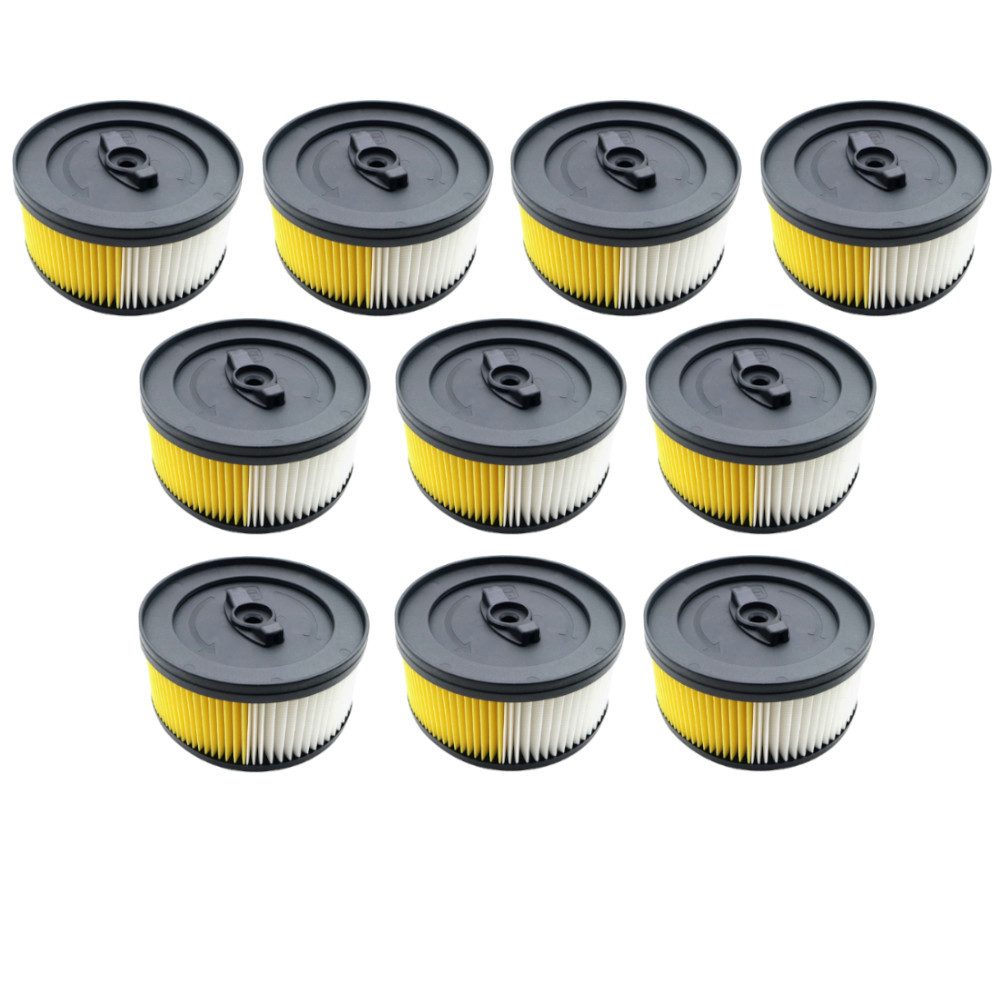 Patronenfilter 10x passend für Kärcher WD 5 WD 5.200M WD 5.300 WD 5.300M WD 5.400 WD