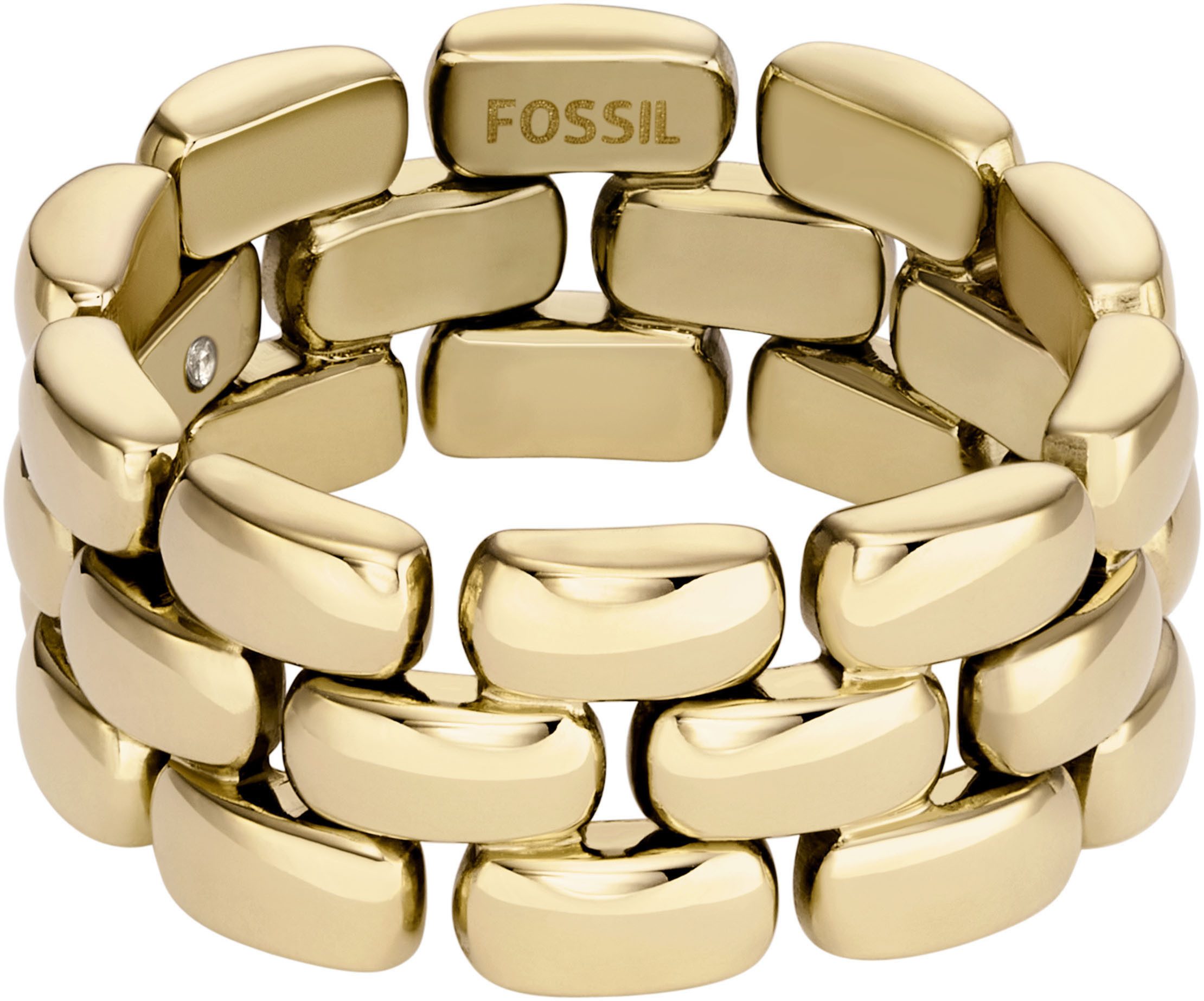 Fossil Fingerring Schmuck Geschenk Edelstahl Ring Arden