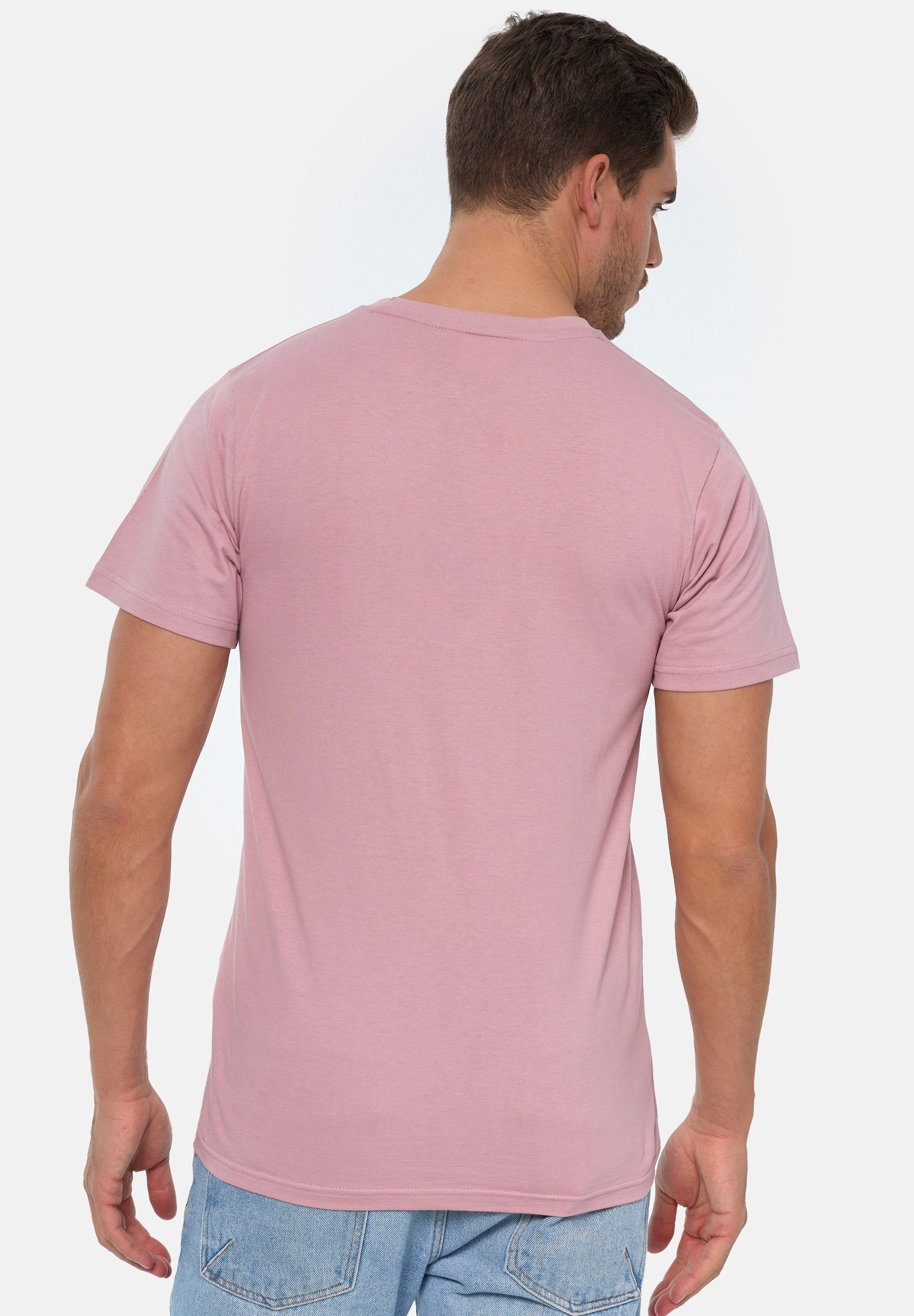 MIKON Bio-Baumwolle Pink T-Shirt zertifizierte Sense GOTS