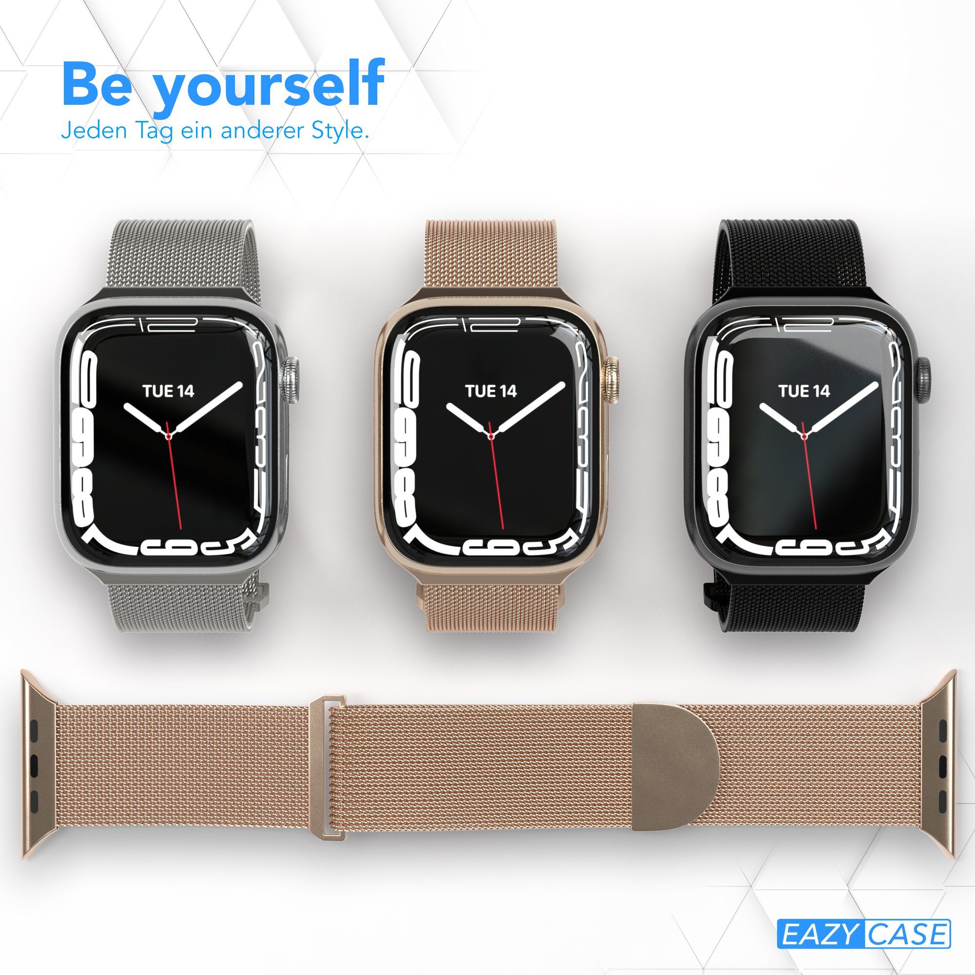EAZY CASE Uhrenarmband Metall Band für iWatch 11 10 9 8 7 6 5 4 3 2 1 SE Ul günstig online kaufen
