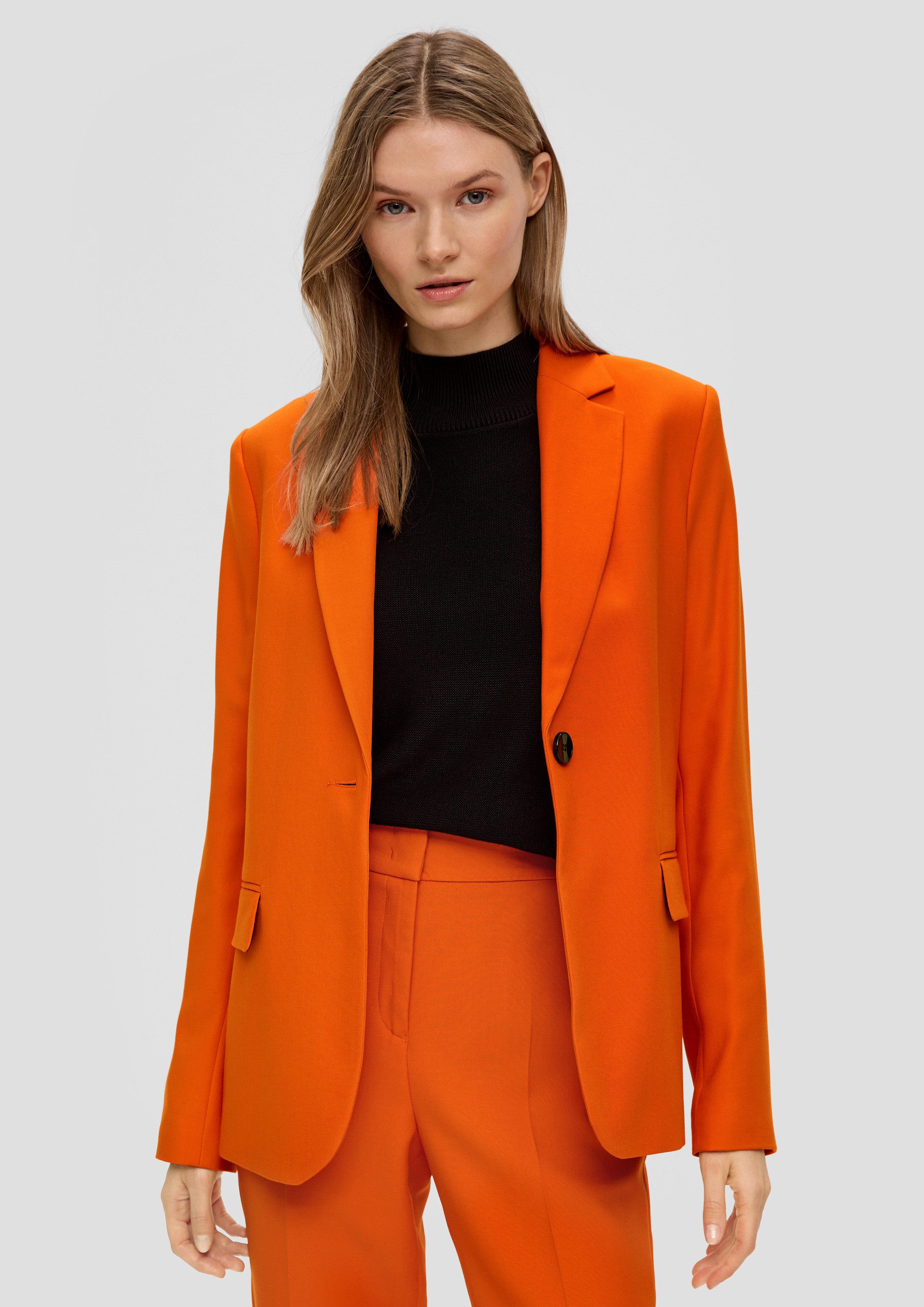 s.Oliver Jackenblazer Indoor-Blazer Blazer aus Viskosemix
