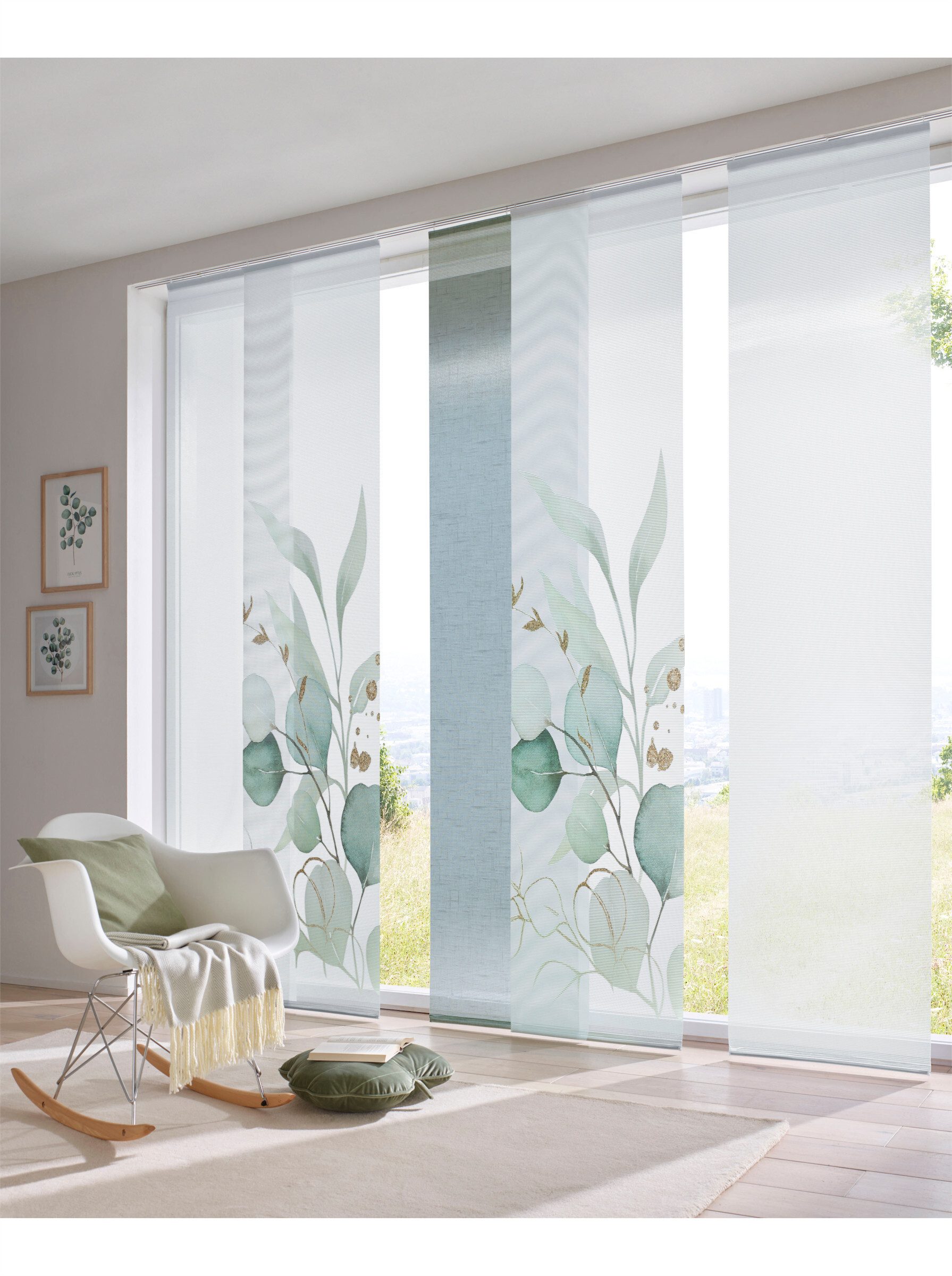 heine Gardine Schiebevorhang . (1 St), Klettband, halbtransparent, Schiebev günstig online kaufen