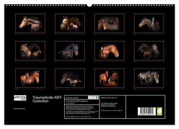 CALVENDO Wandkalender Traumpferde-ART-Collection (Premium, hochwertiger DIN A2 Wandkalender 2023, Kunstdruck in Hochglanz)