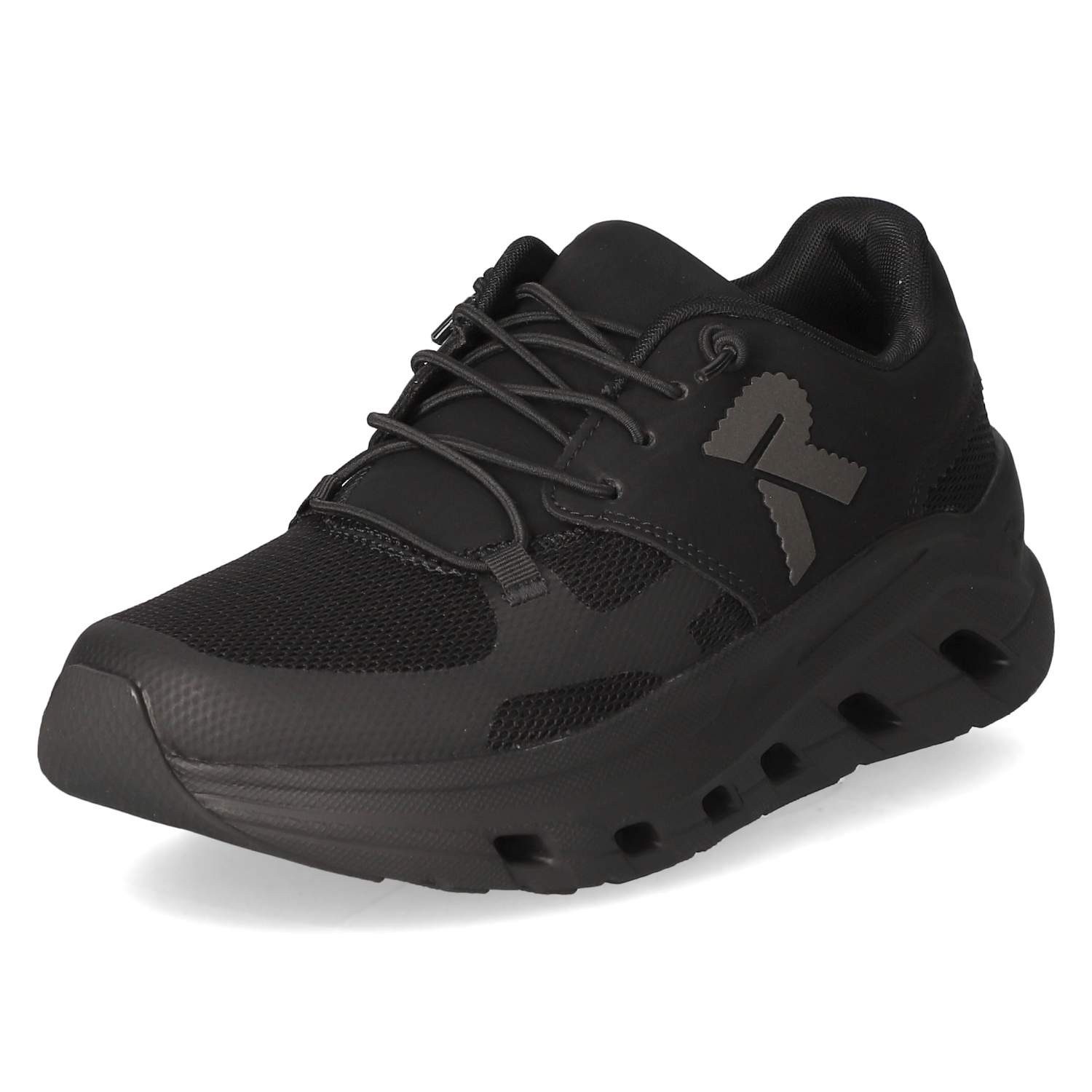 Rieker Rieker W3500-01 Damen Textil & Synthetik schwarz Schnürschuh günstig online kaufen