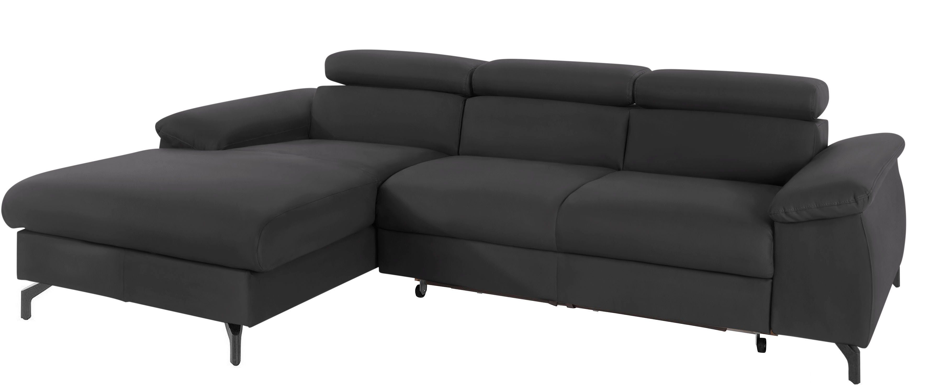 COTTA Ecksofa "Kitty L-Form, B: 242 cm" mit Kopfteilverstellung, optional B günstig online kaufen
