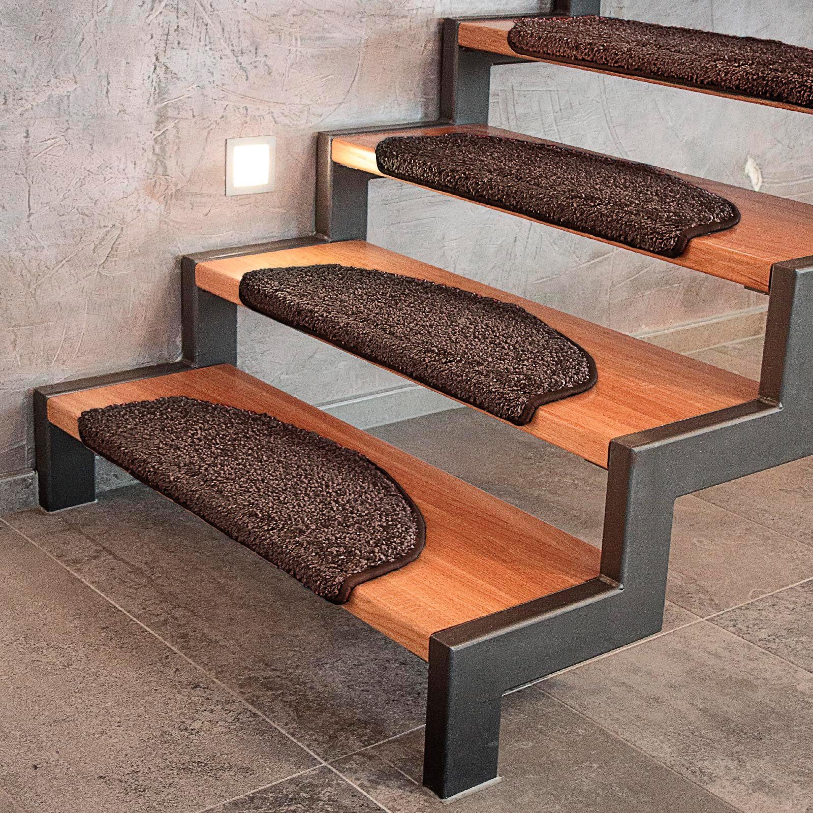 verschiedenen 10 mm Nougat Treppenschutz, Halbrund, Bali, Größen, Floordirekt, Höhe: Farben & in Stufenmatte Erhältlich