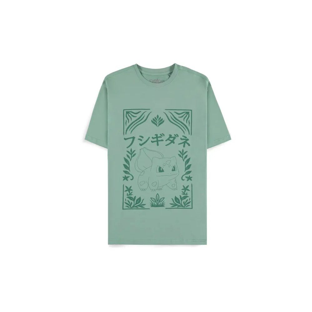 POKÉMON T-Shirt Green Bulbasaur Short Sleeved T-Shirt