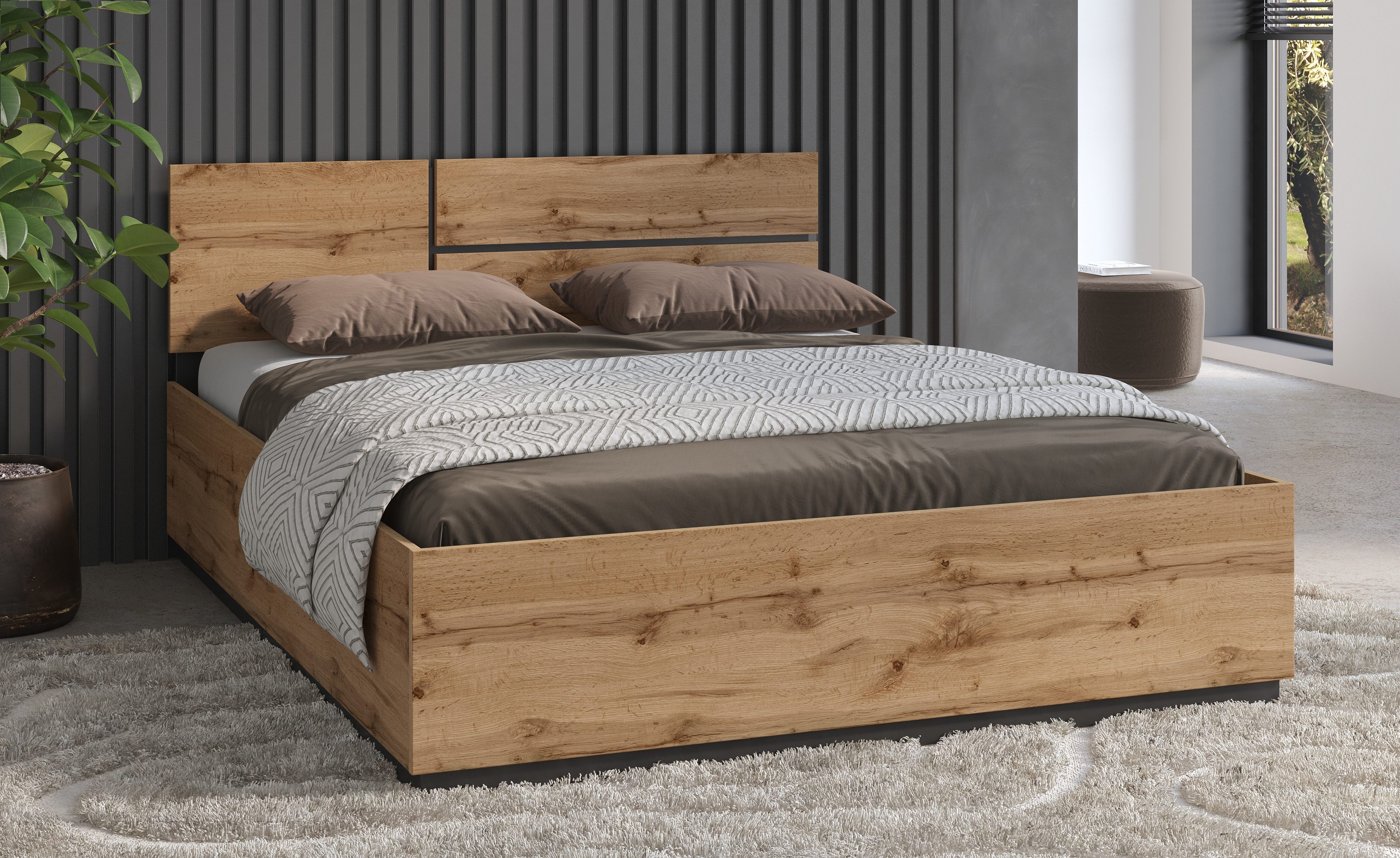 INOSIGN Bettgestell Cross, moderner Bettrahmen, Doppelbett günstig online kaufen