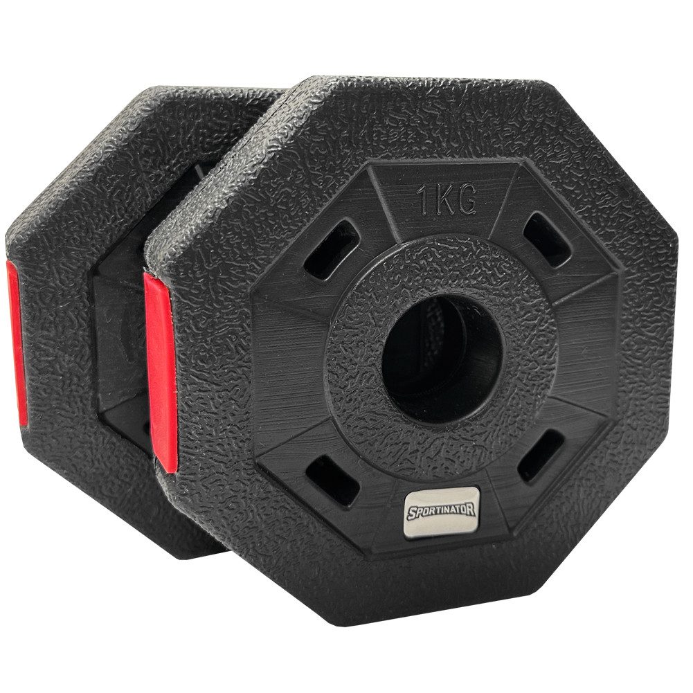 Sportinator Hantelscheiben Bumper Plates Fitness Hantelscheiben 2er-Set, 2 kg