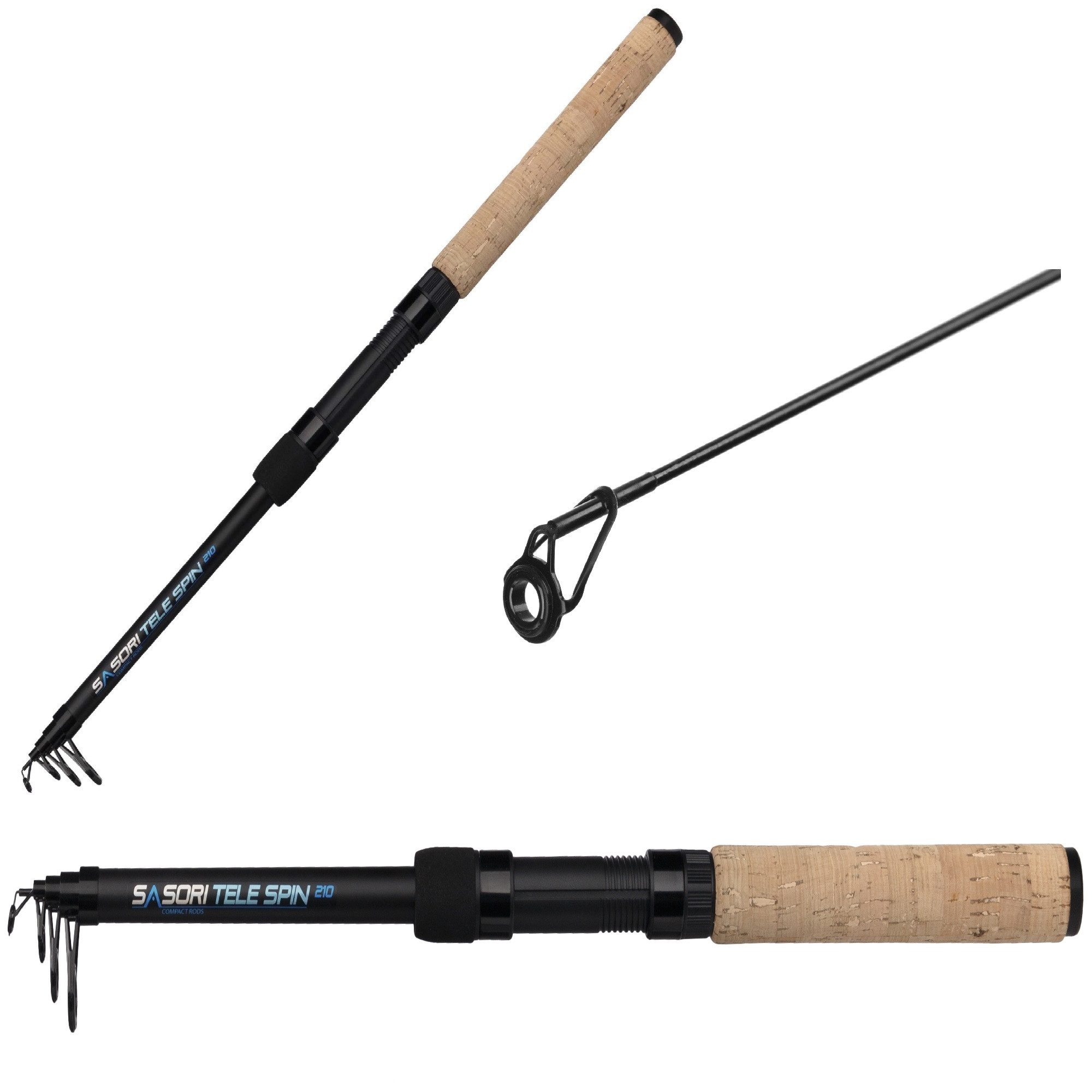 MIKADO Total Fishing Spinnrute Sasori Tele Spin Rute 10-30g - ver. Größen - Spinnrute Teleskop Angeln